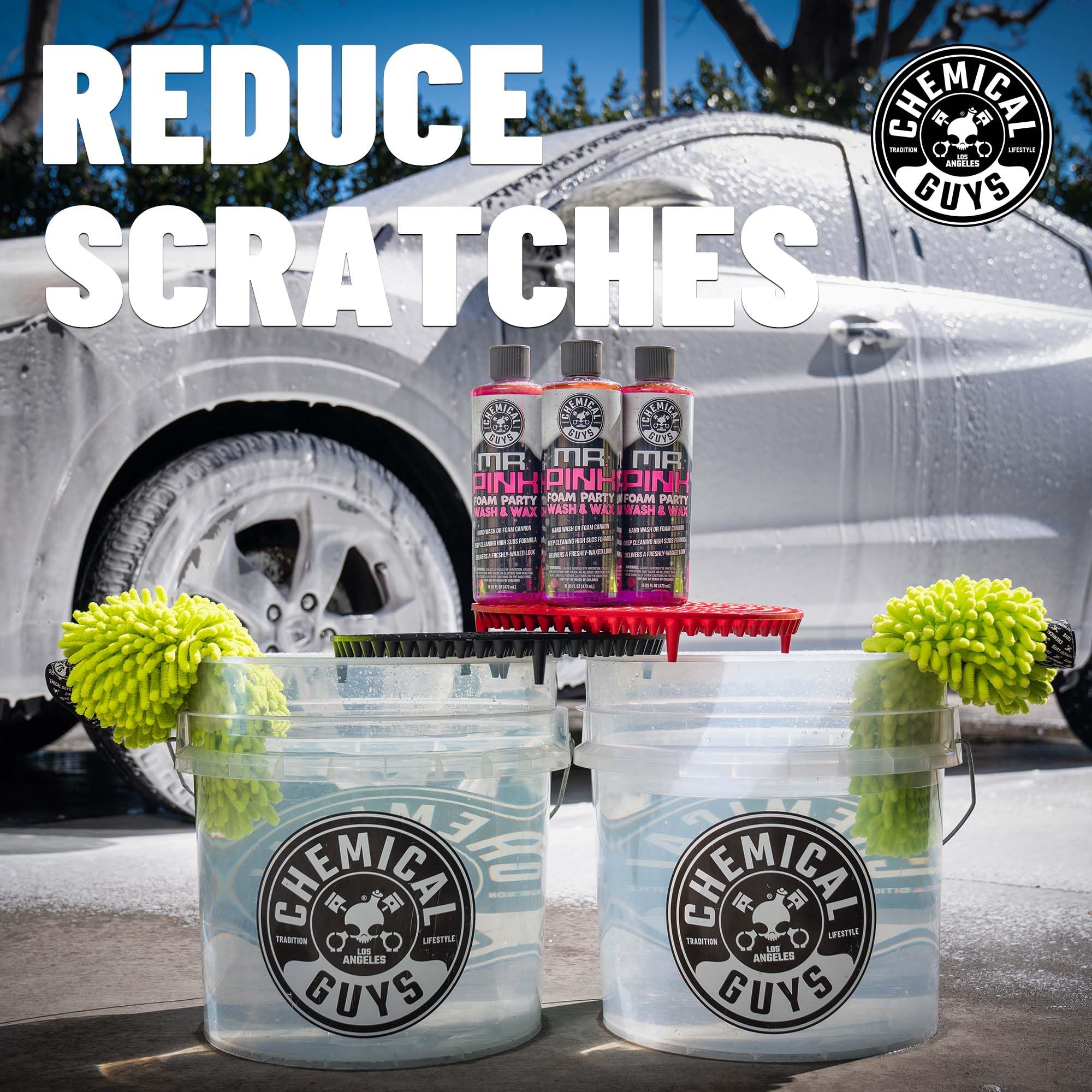 Chemical Guys Cyclone Dirt Trap Car Wash Bucket Insert Black Color (2 Pack) - Dirttrap01_02