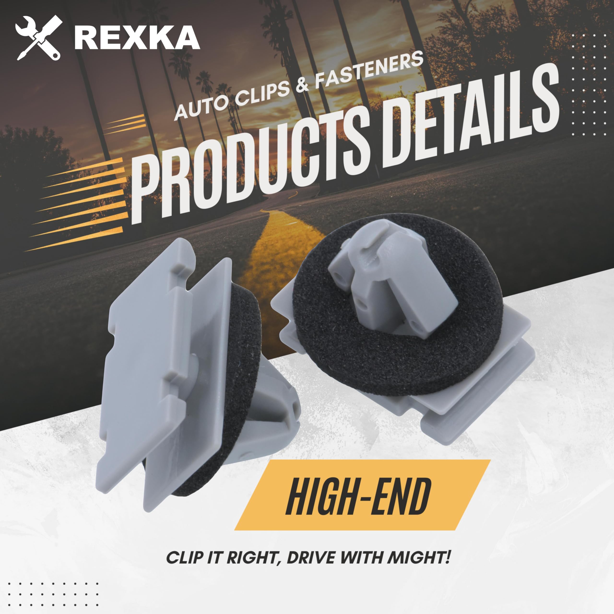 Rexka 30Pcs Rocker Wheel Flare Moulding Clips Compatible With Jeep Grand Cherokee Compass Cherokee 68172491Aa 68271803Aa 6839562