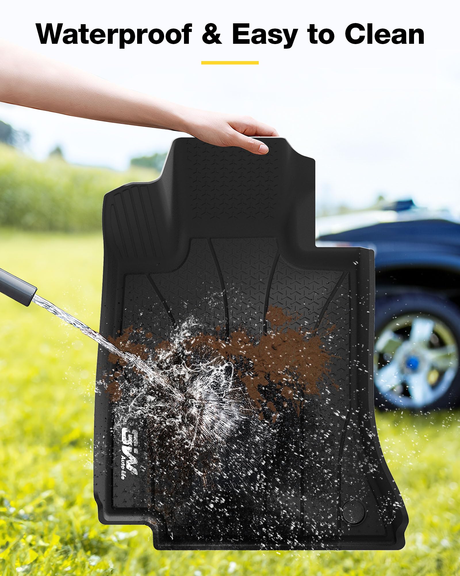 3W Floor Mats Fit For Mercedes Benz E-Class 2024 2025 Tpe All Weather Custom Fit Floor Liner For E300 E320 E350 E400 E550 E63, 1