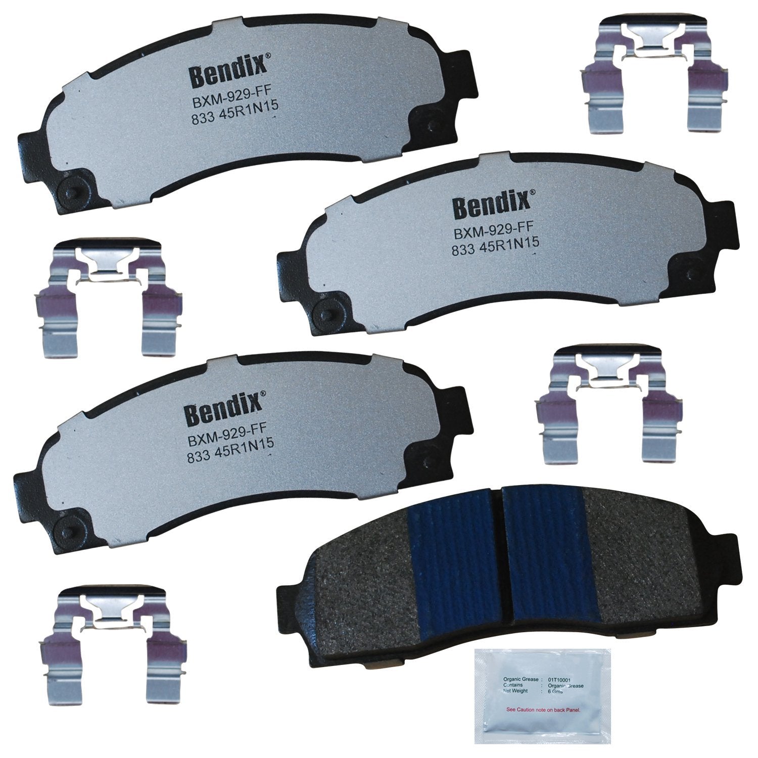 Bendix Fleet Metlok Mkd833Fm Semi-Metallic Front Brake Pads For Select Models Ford Explorer, Explorer Sport, Sport Trac, Ranger,