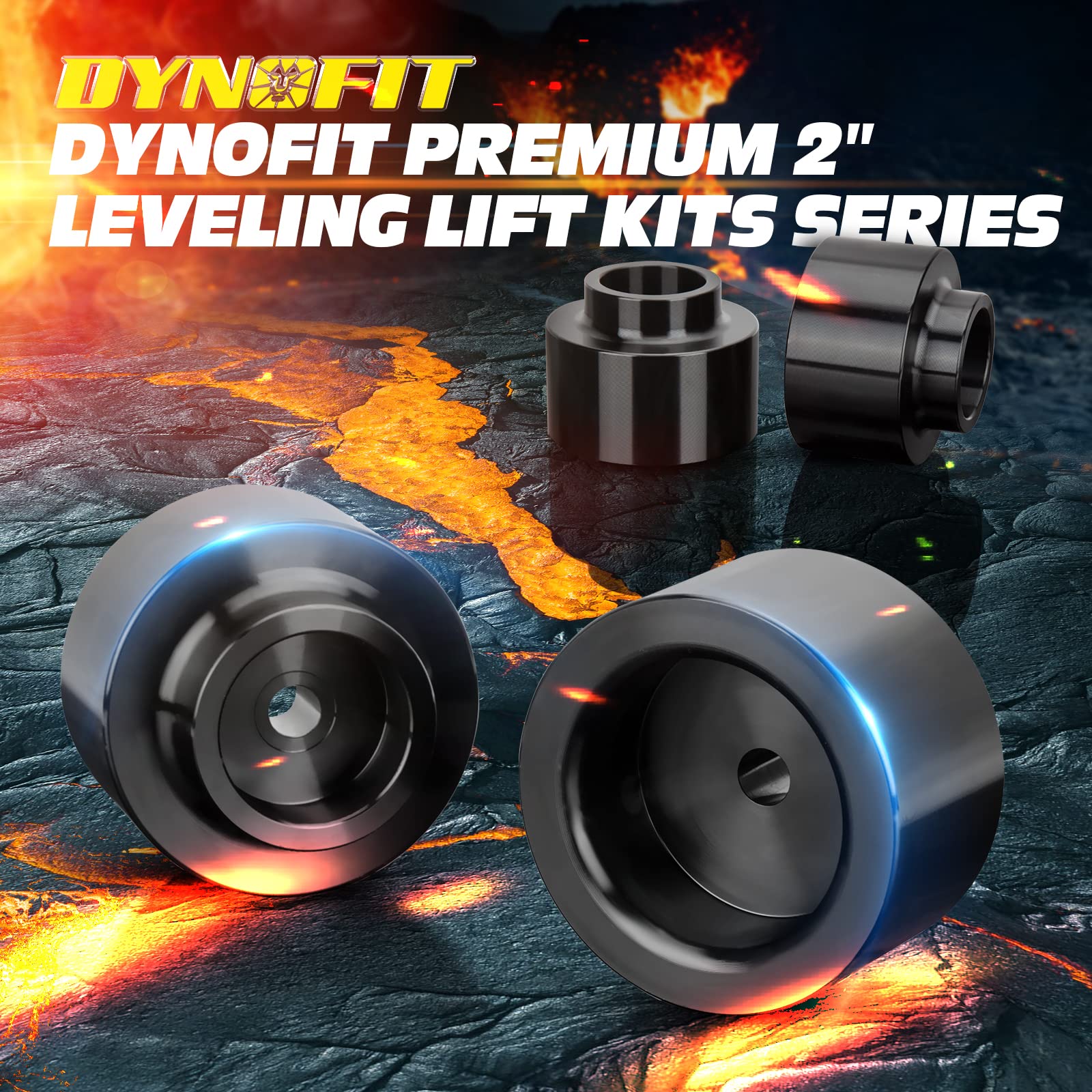 2'' Rear Leveling Lift Kits For 2009-2018 Dodge Ram 1500 4X4 4Wd 2Wd, 2000-2020 Tahoe Suburban 1500, Dynofit Raise 2 Inch Rear L