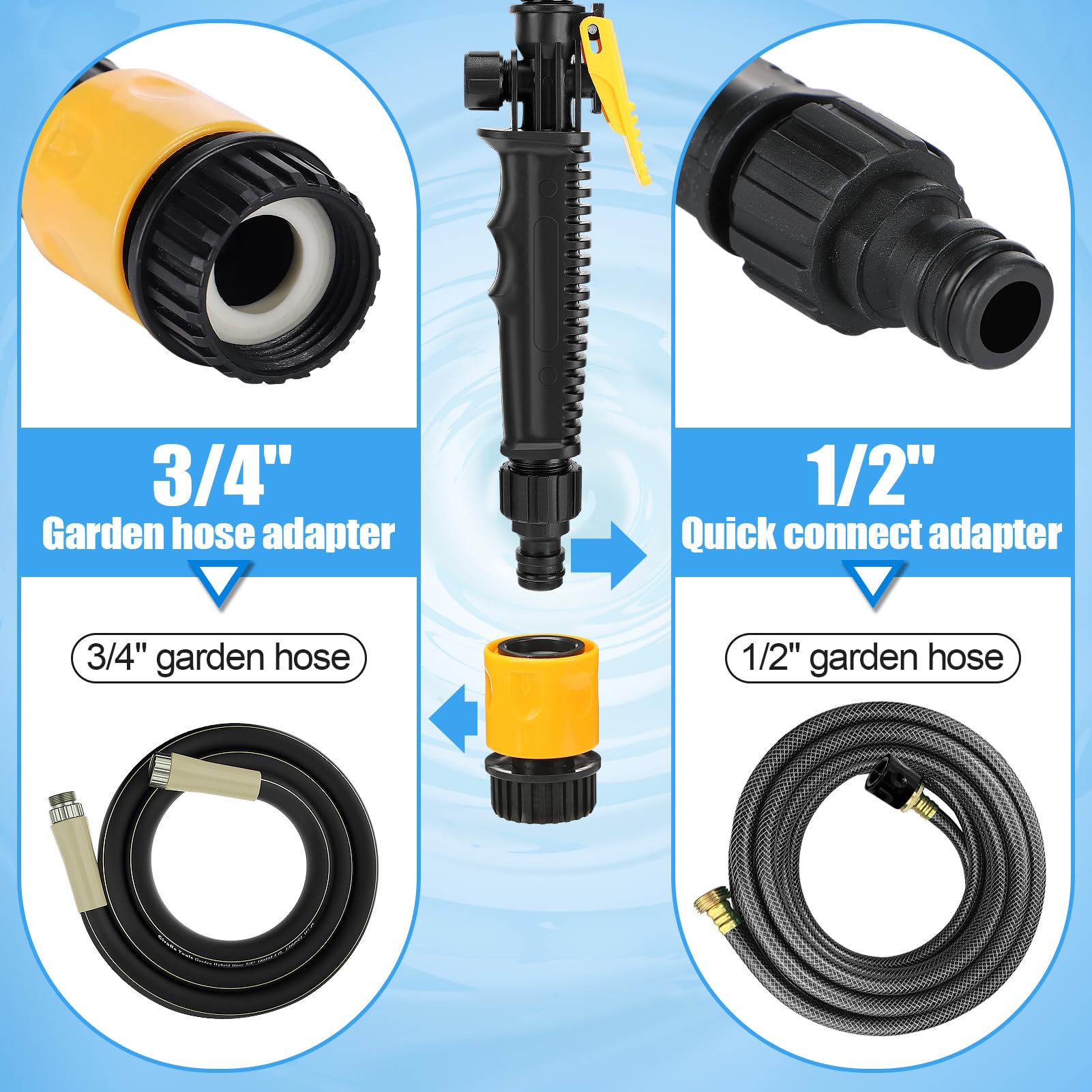 Rv Water Heater Tank Rinser - Powerful Cleaning Hot Water Flush Wand, Travel Trailers Camper Water Tank Sediment Scale Cleaner S