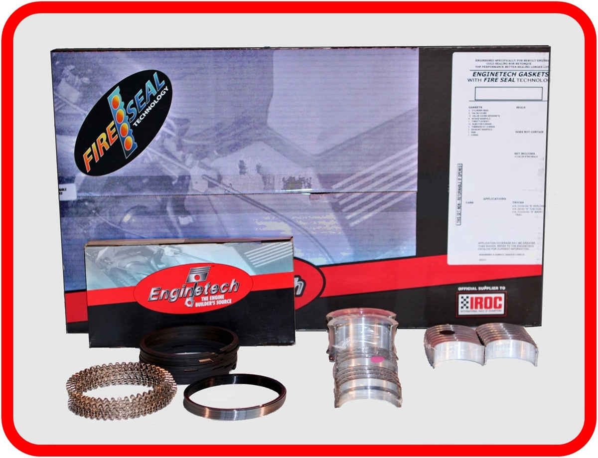 Engine Re-Ring Re-Main Kit Fits: 1967-1985 Chevrolet Sbc Gm 350 5.7L Ohv V8 (Truck & Cars)