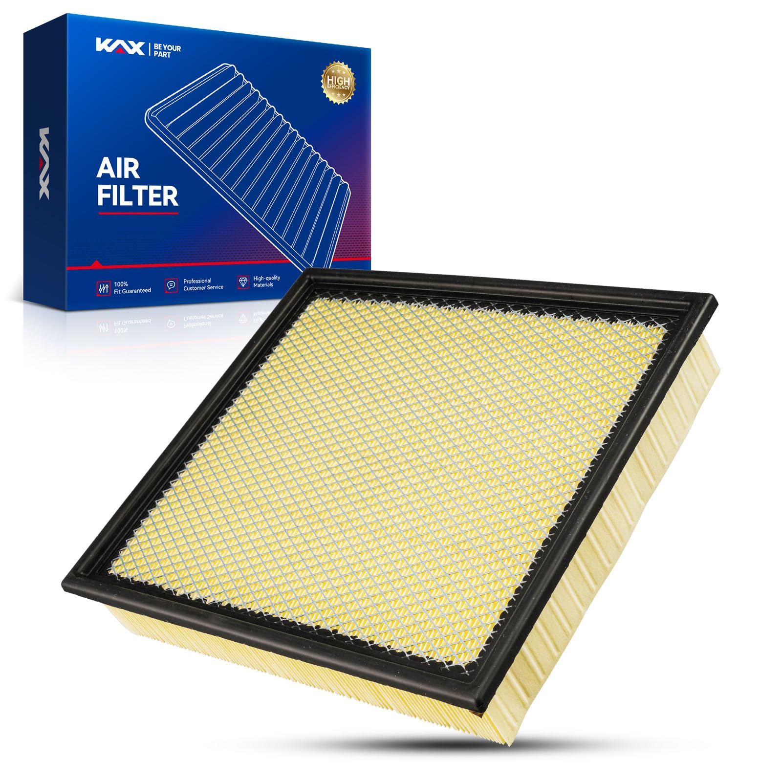 KAX Engine Air Filter, CA12665 Replacement for Ford F-250 Super Duty 2020-2024, F-350 Super Duty 2020-2024, F-550 Super Duty 202