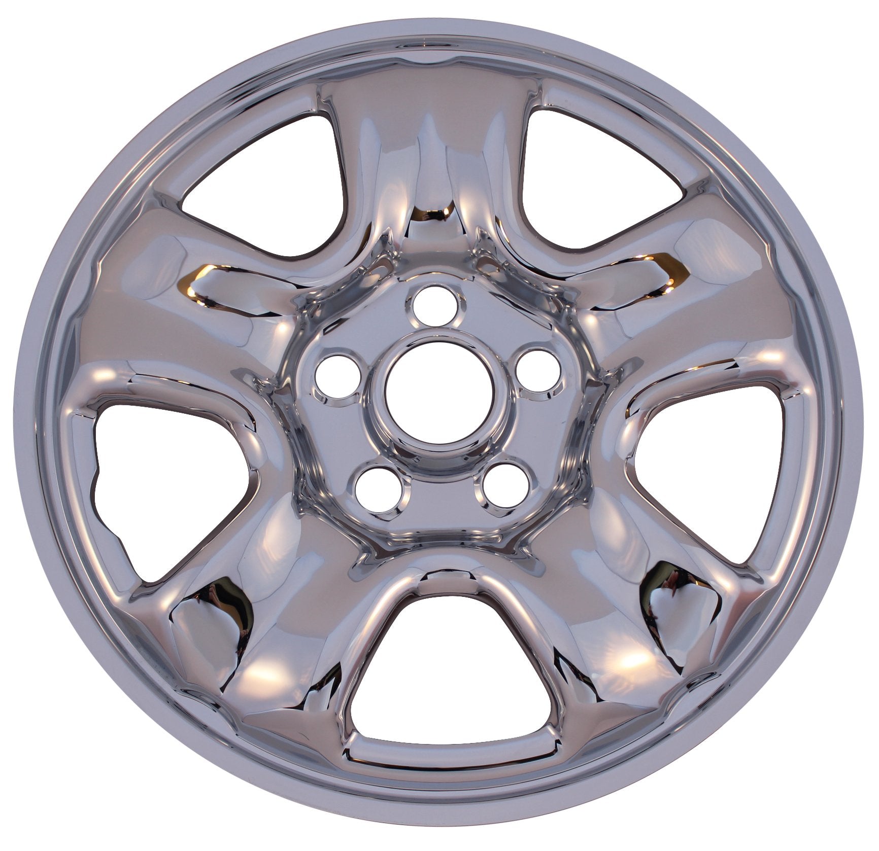 New Set Of 4 Chrome 16'' Wheel Skin Hub Caps For 2012 - 2013 Honda Crv 5 Spoke Steel Rim