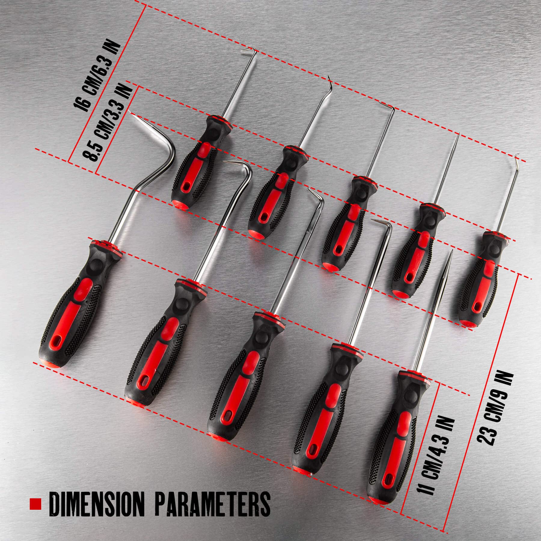 Amm 8Pcs Pick And Hook Set, Precision Automotive Hook Set, Car Auto Oil Seal/O-Ring Seal Gasket Mini Precision Hooks Puller Remo