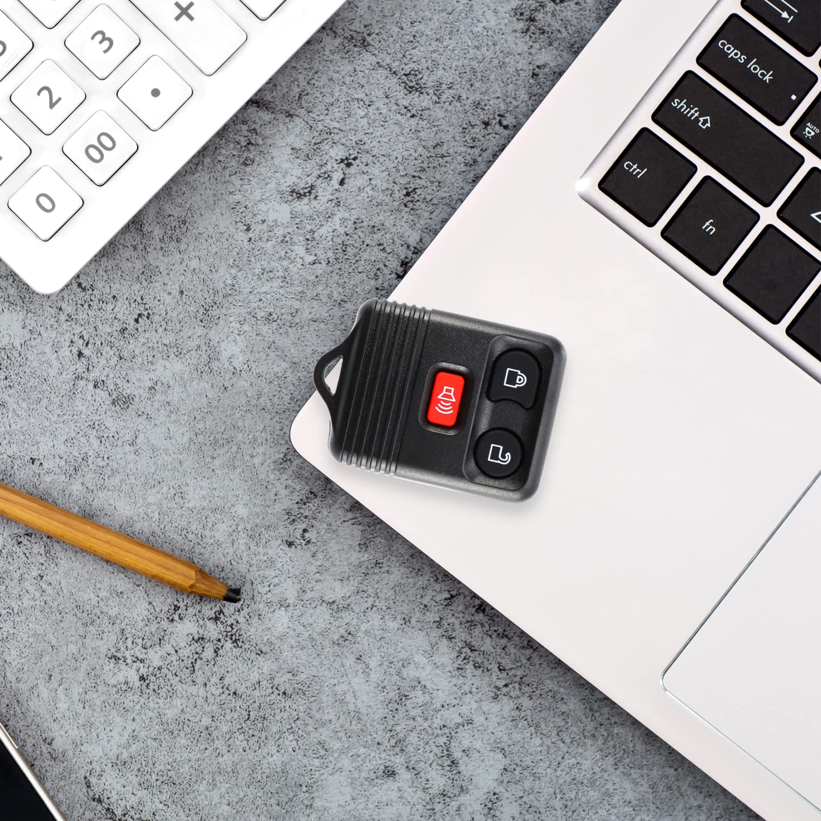 big-autoparts 2 Replacement Keyless Entry Remote Key Fob Clicker Transmitter for Ford 1998-2016 F-150 F-250 F-350, Mazda, Mercury, Lincoln - 3 Button,black