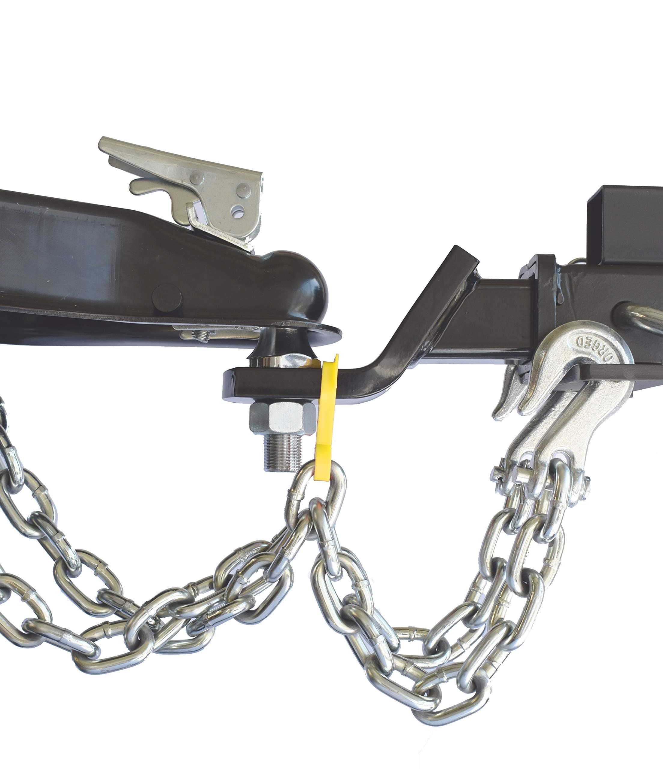 Gr Innovations Safety Chain Hanger For Trailer Hitch - Easy Install Rv Accessories - Keeps Chains Off Road While Towing - Made I