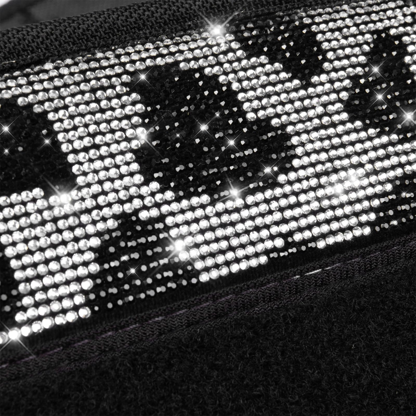 CAR PASS Bling Cow Car Mats Rhinestones Diamond Waterproof Floor Mat Crystal Sparkly Shining Glitter Carpet Anti-Slip PVC Heel P