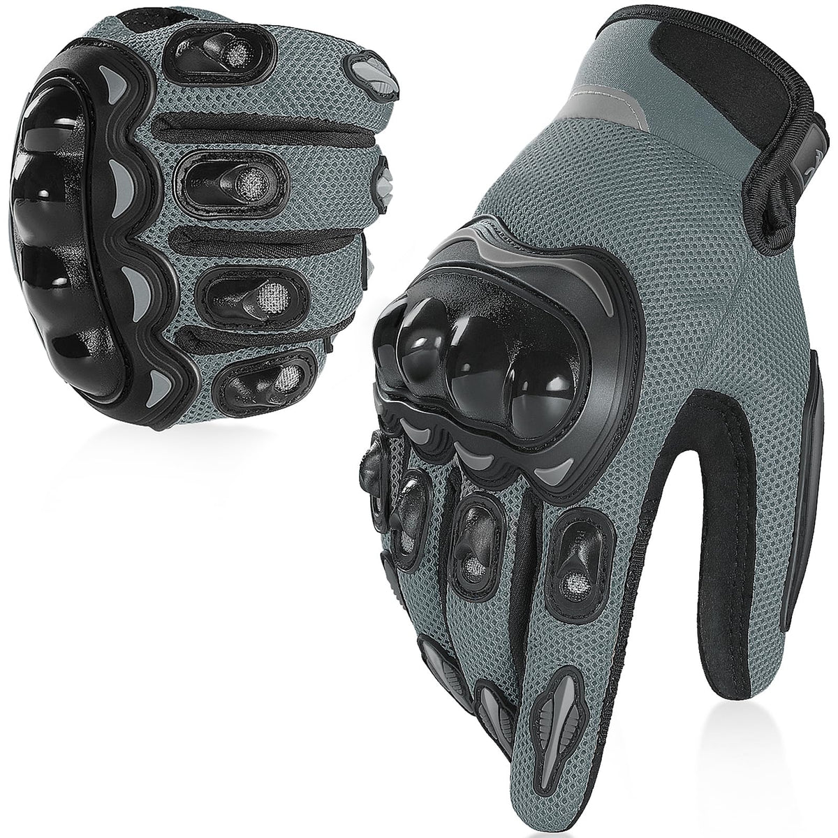 Cofit Summer Motorcycle Glove For Men And Women, Breathable Mesh Motorbike Gloves With Hard Knuckle And Touchscreen For Bmx Atv