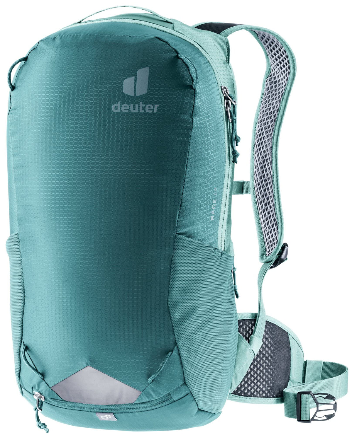 Deuter Race Mountain Biking, Gravel Biking Daily Commuting Backpack, Deepsea-Jade, 12 L
