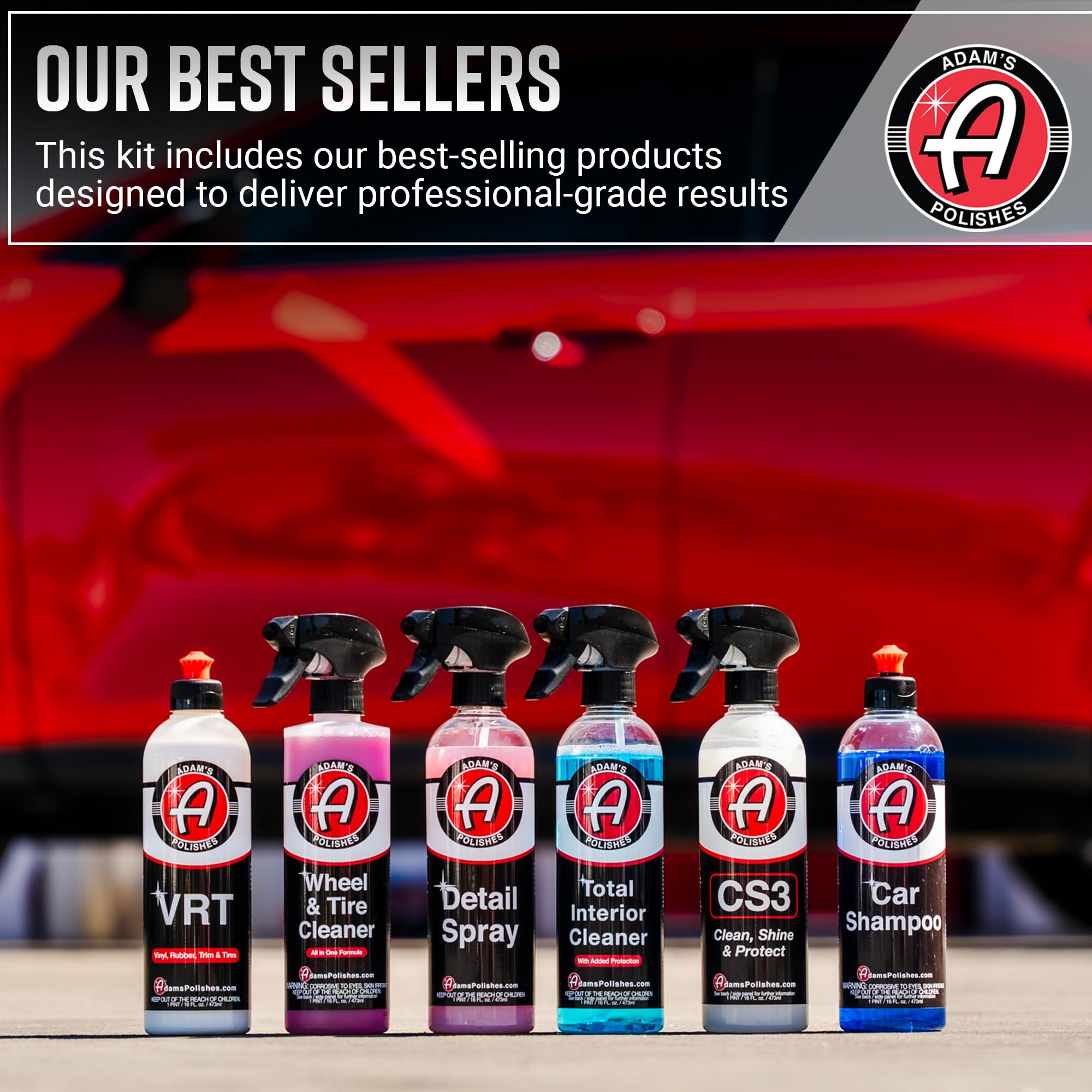 Adam'S Polishes Arsenal Builder Car Cleaning Kit (6 Item) - Our Best Value Car Detailing Kit  Car Shampoo Wash Soap, Wheel & Tir
