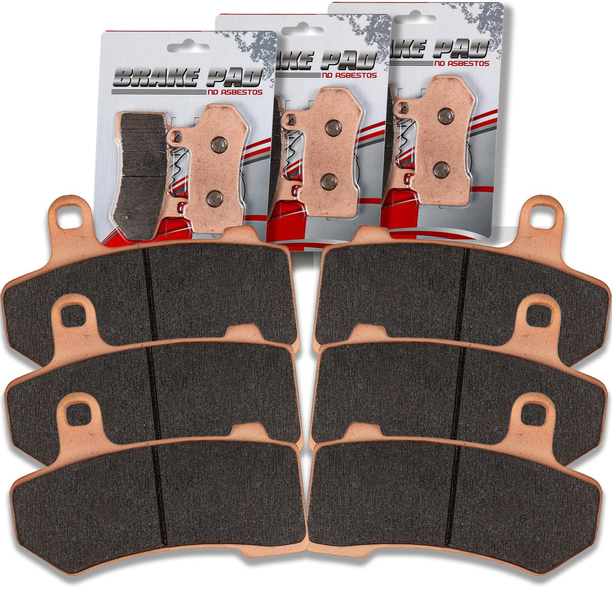 Quickwolf Sintered Brake Pad For Harley Davidson 08-22 Flhr Road King Flhx Street Glide, 08-20 Flhtcu Ultra Classic Electra Glid