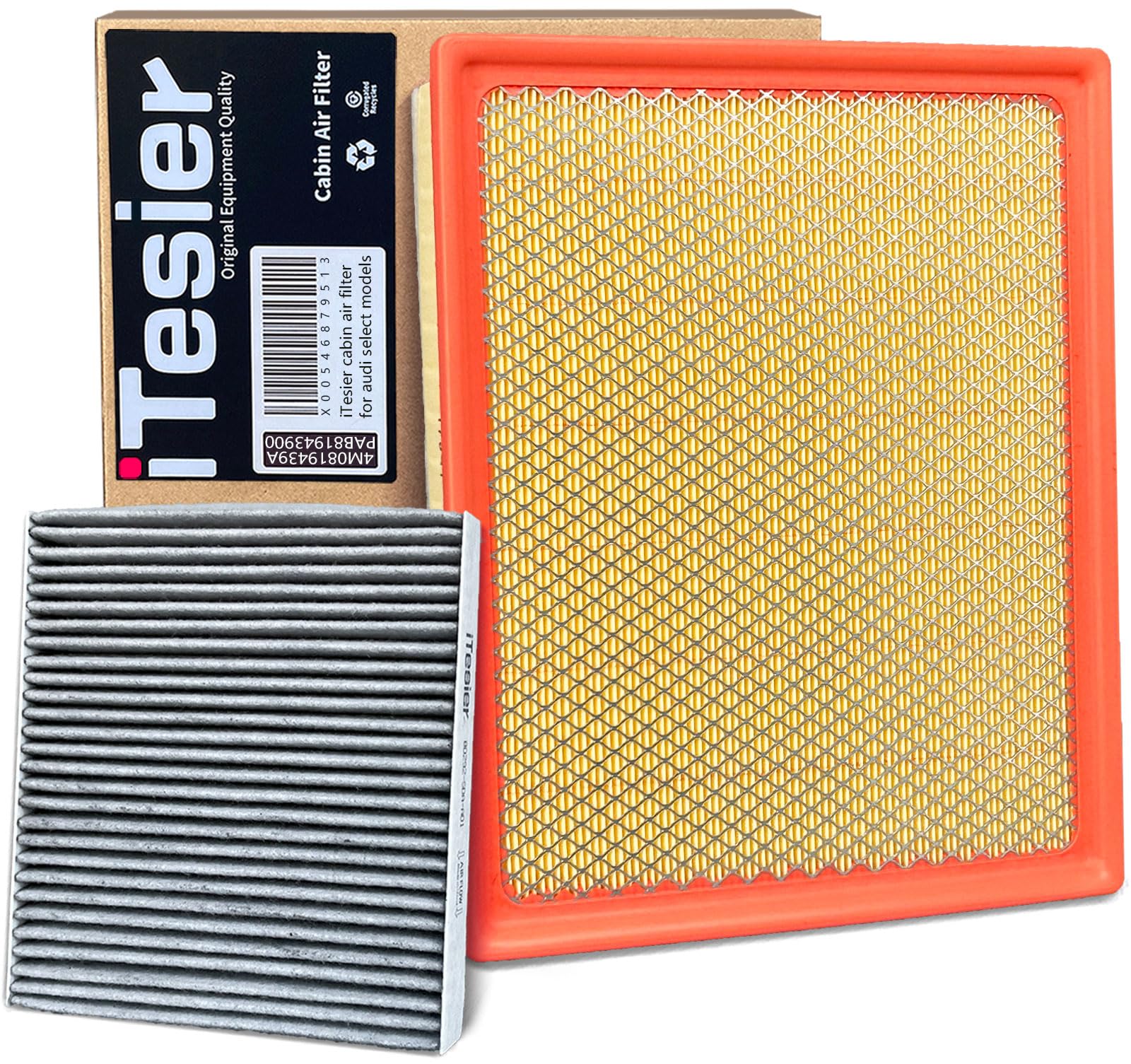ITESIER Engine Cabin Air Filter kit for Tacoma 3.5L (2016 2017 2018 2019 2022 2021 2022 2023), Replaces 17801-0P100, 87139-YZZ09