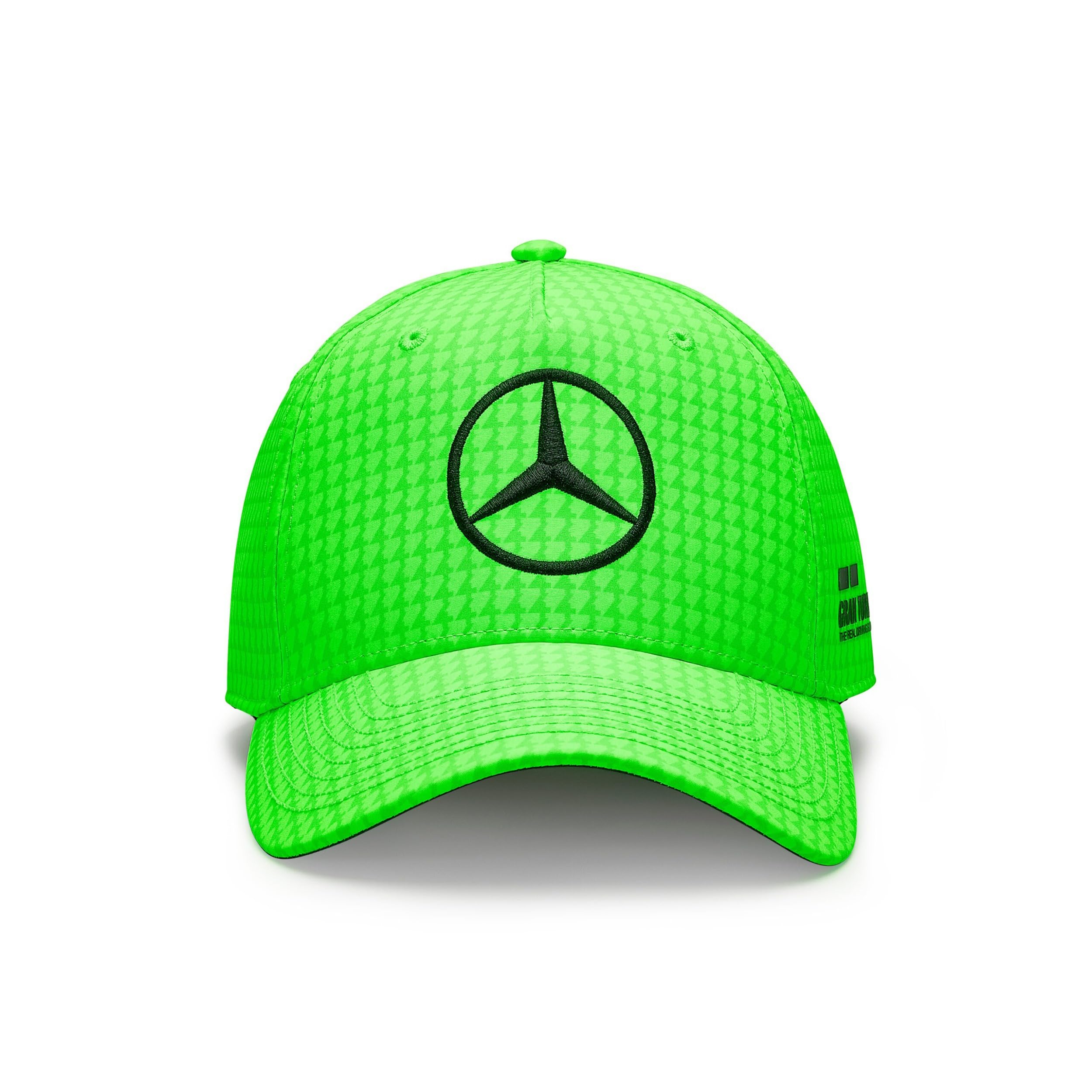 Mercedes Amg Petronas Formula One Team - 2023 Lewis Hamilton Driver Hat - Neon Green - Unisex - Size: One Size