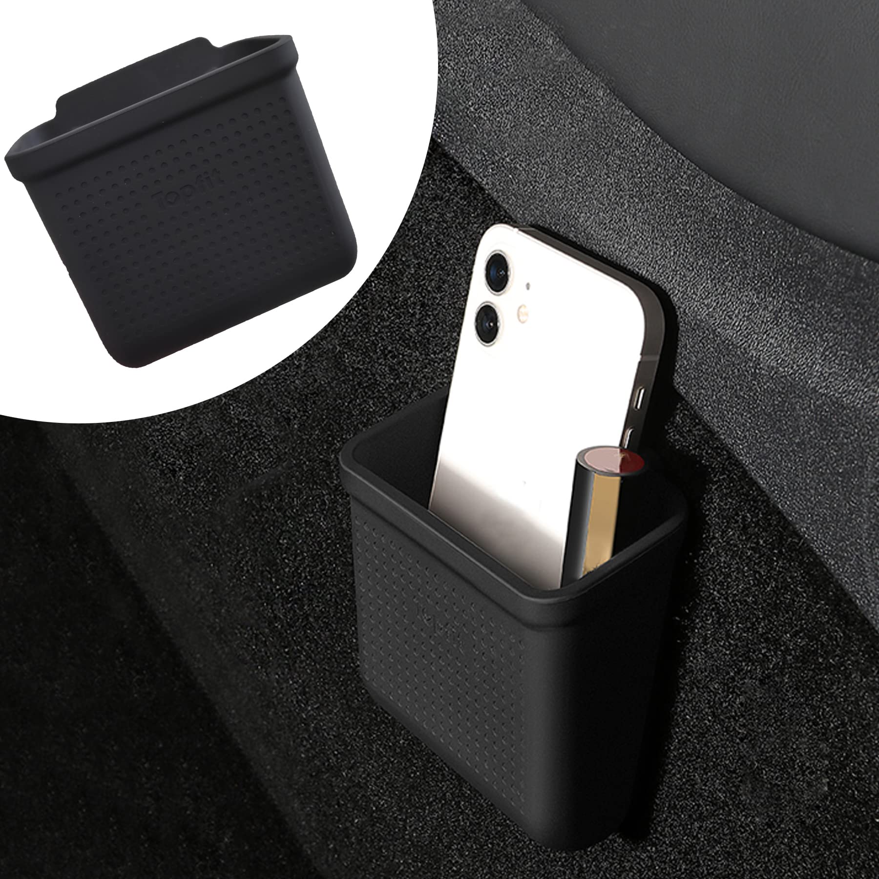 Evfitus For Tesla Model 3 Model Y Accessories Center Console Organizer Tray Storage Box Cell Phone Pocket Silicone Hook Bag Sung