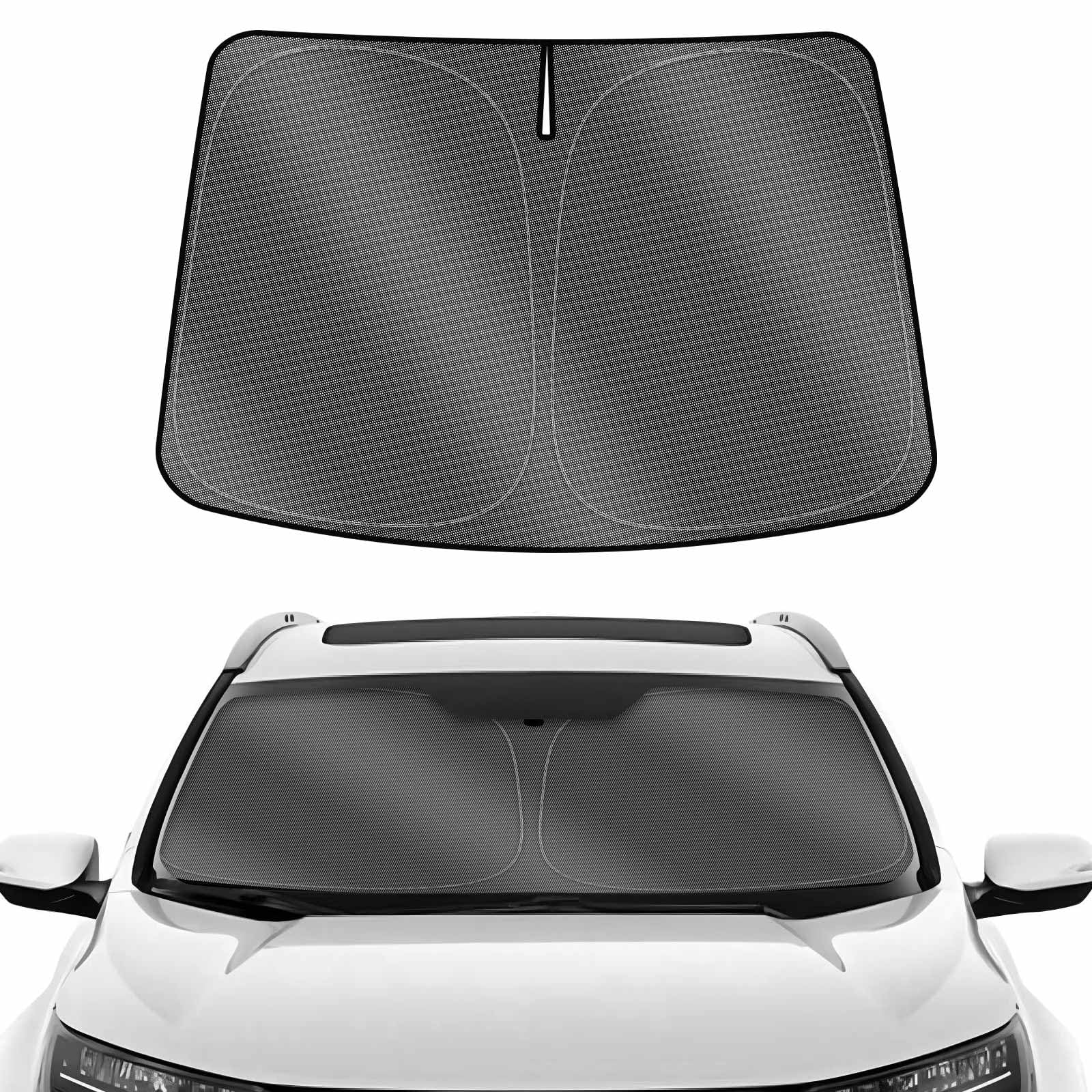 Karltys Front Windshield Sun Shade For 2017-2022 Honda Crv, Foldable Window Sunshade Cover Custom Fit Cr-V, 240T Thickened Sun S