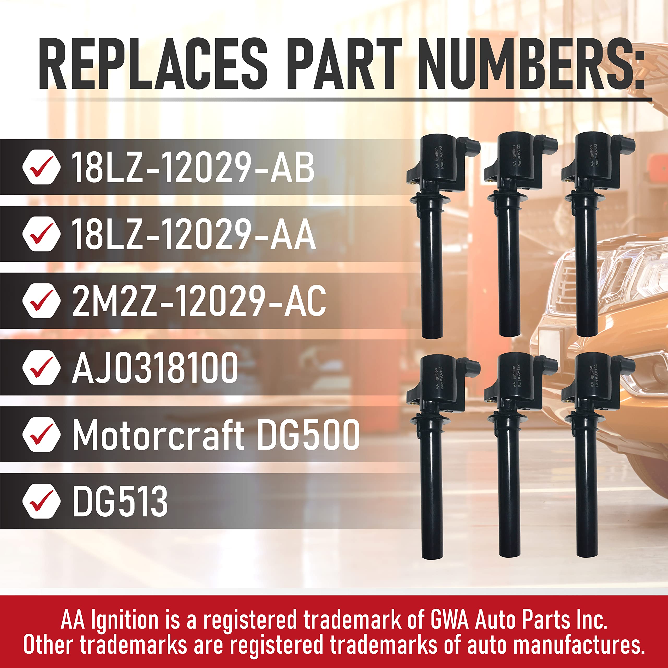 Ignition Coil Pack- Compatible With Mazda Miata 1998, 1999, 2000 - Replaces Bp4W1810Xb9U, Bp4W1810Xb, Bp4W1810Xa, Bp4W1810X