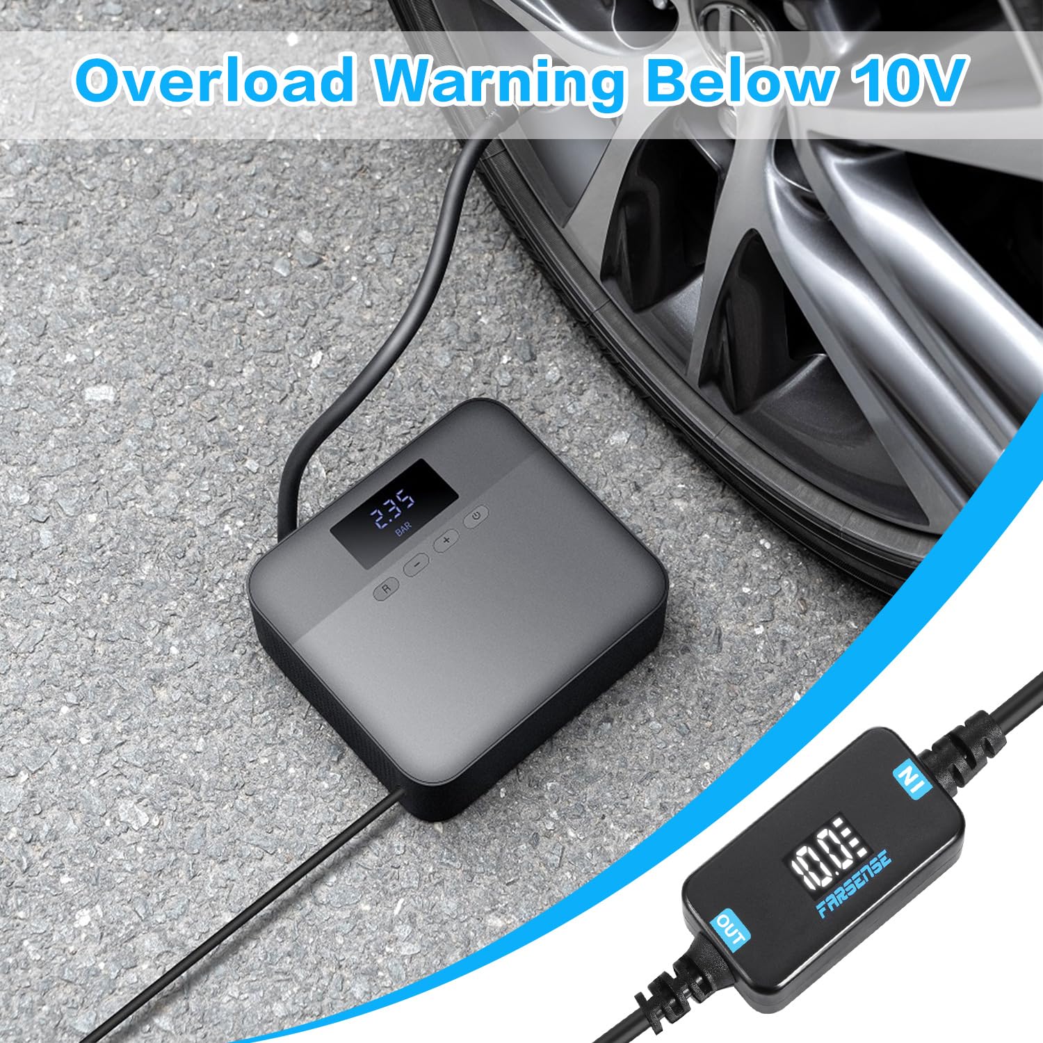 Farsense Usb A To 12V Cigarette Lighter Adapter-Usb Dc 5V To 12V Step Up Car Cigarette Lighter Socket Converter Cable(3Ft Suppor