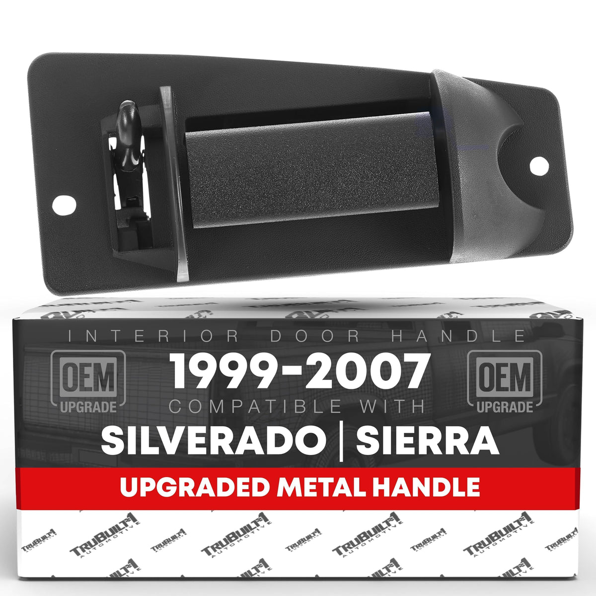 Extended Cab Door Handle, Upgraded Metal, Rear Passenger Door Handle Compatible With 1999-2007 Chevrolet Silverado 1500 2500; 99