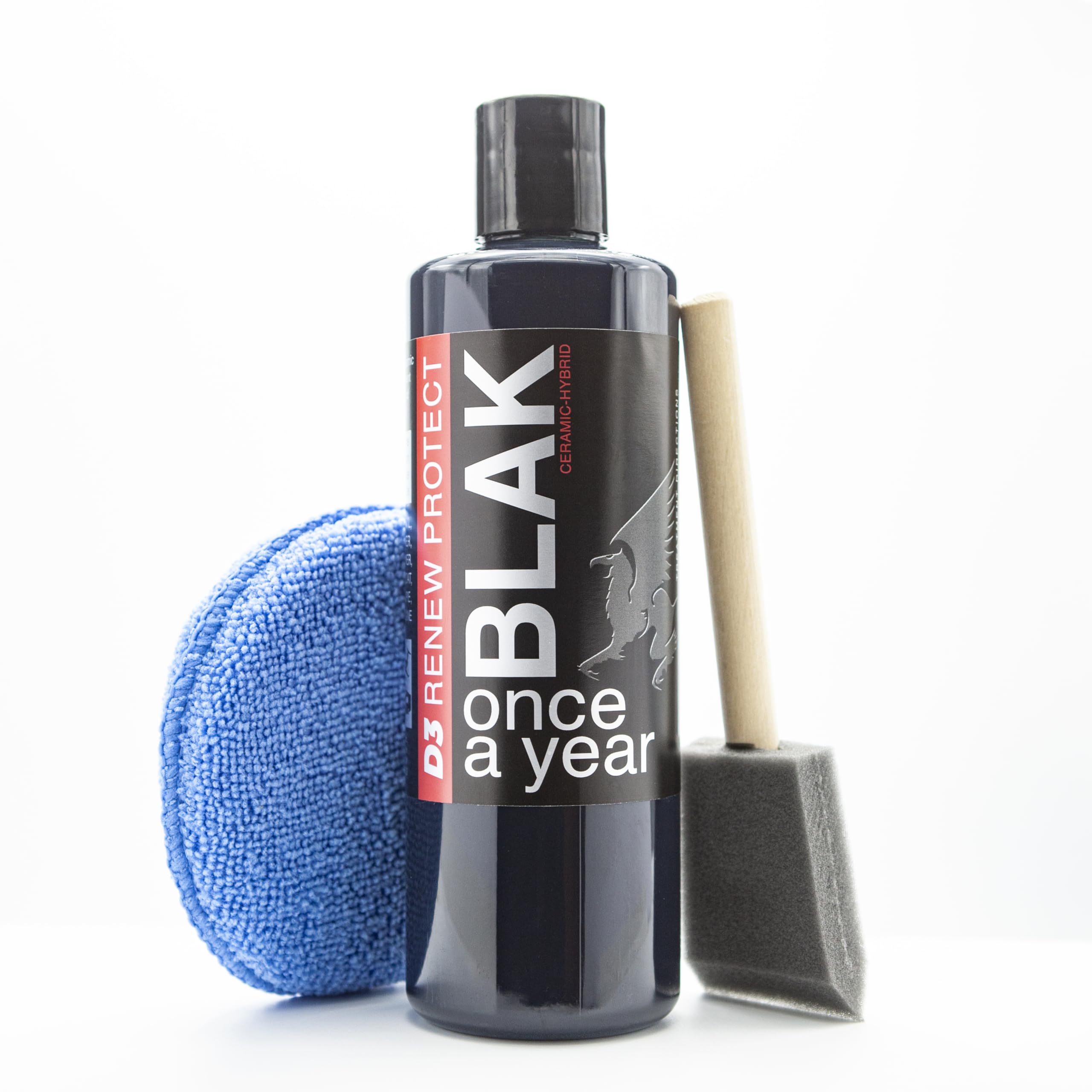 Blak | Semipermanent Tire & Trim Restorer, Low To High Shine, Max Durability, Floor Mat- Golf Cart- Rv- Motorcycle-Safe, Acrylic