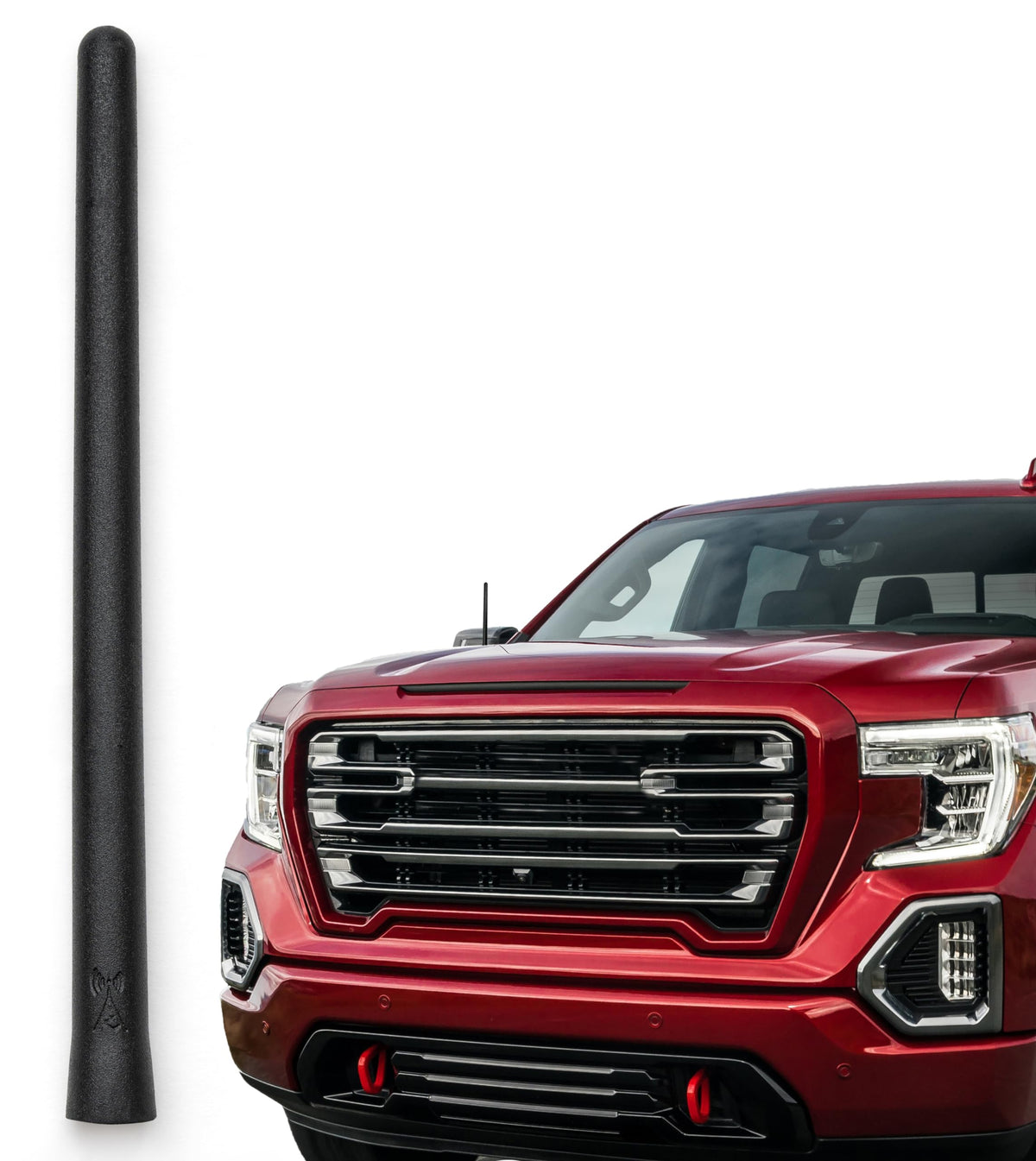 Antennamastsrus - Short Rubber Antenna Fits Gmc Sierra 1500 (2006-2024) - The Original 6 3/4 Inch Accessories - Car Wash Proof - Internal Copper Coil