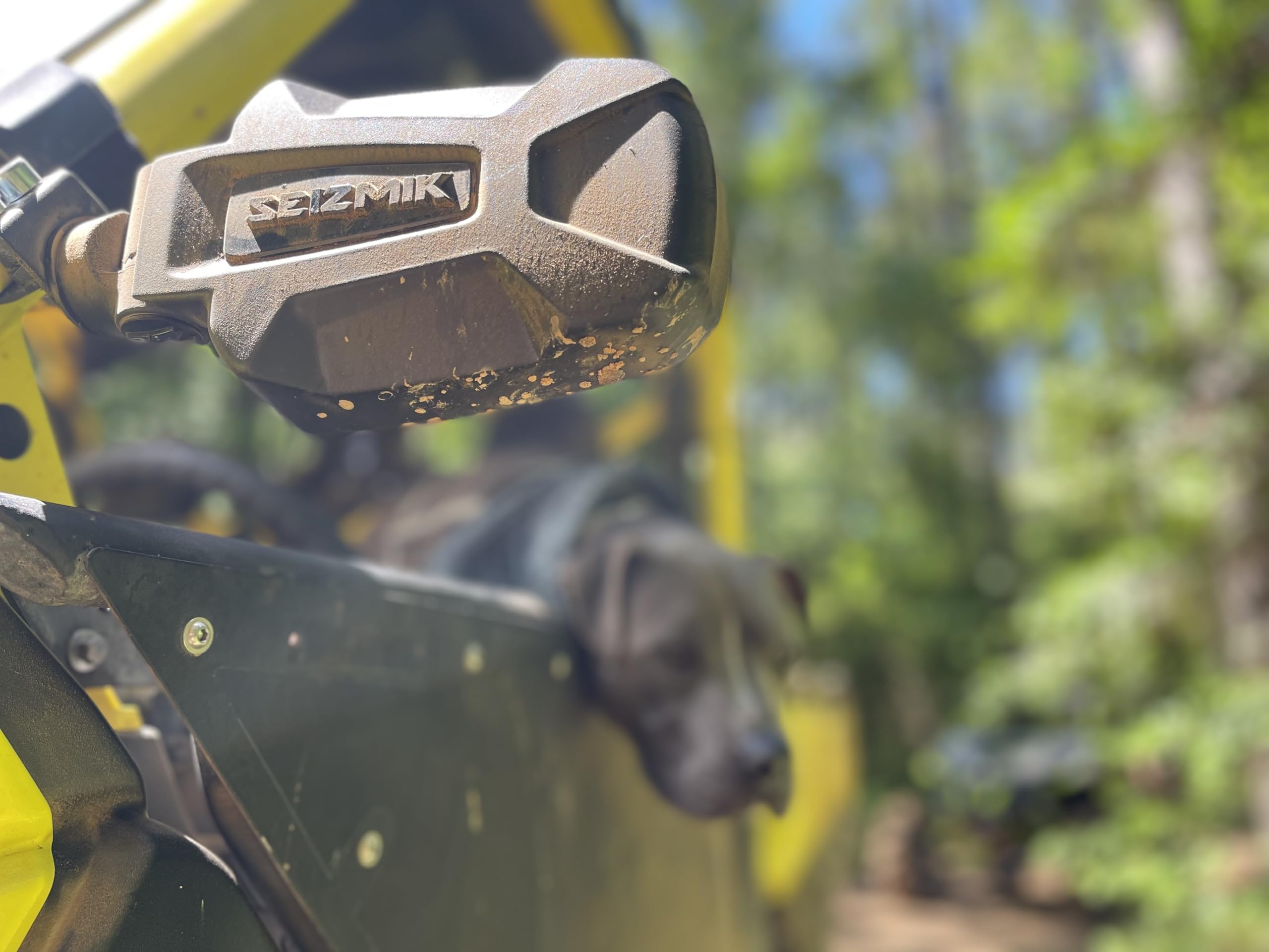 Seizmik Pursuit Utv Side View Mirror For 2 Inch Round Tube Utv Models  Set Of 2  Compatible With Select Yamaha, Can Am, Kawasaki