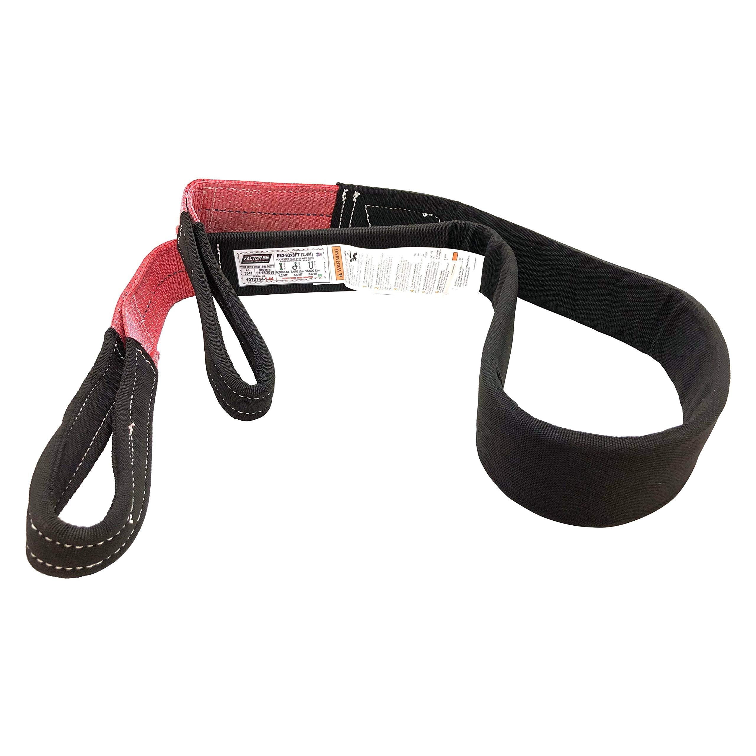 Factor 55 Tree Saver Low Stretch Polyester Strap, 3' Width X 8' Length