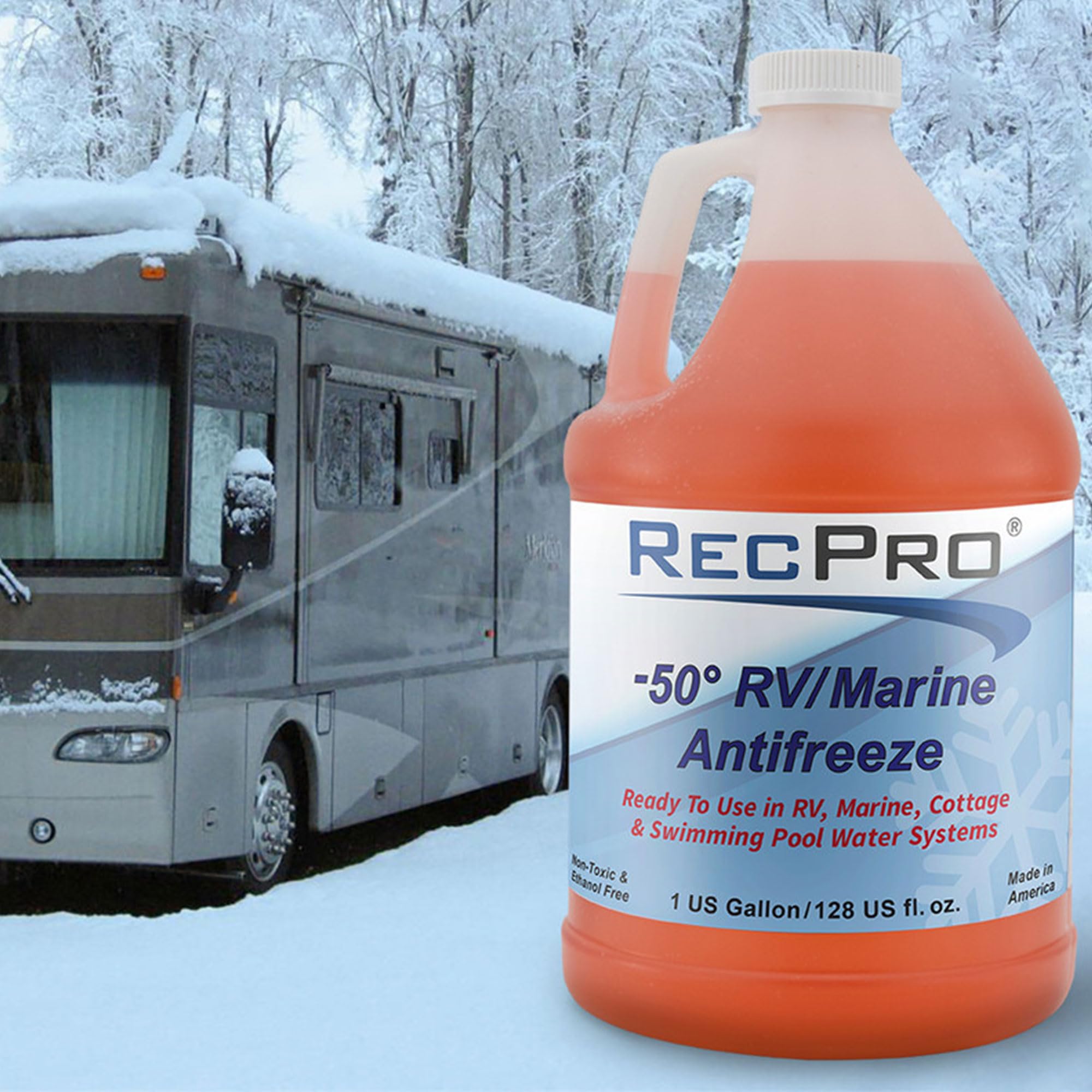 Recpro Rv Antifreeze -50F Protection Non-Toxic (4 Pack)
