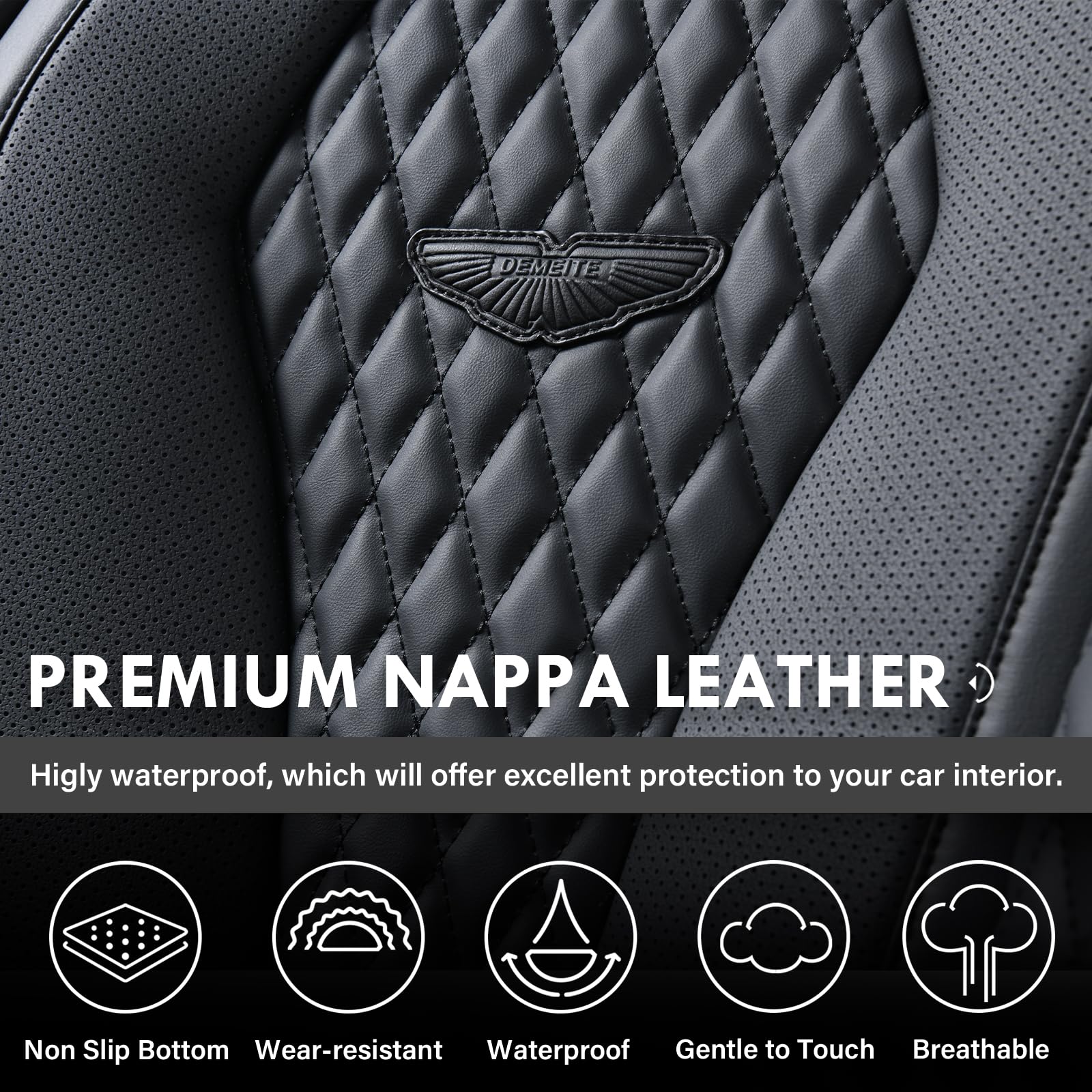Coverado Seat Covers, Car Seat Covers Front Seats, Black Car Seat Cover, Luxury Car Seat Covers, Seat Cushion, Front Car Seat Co