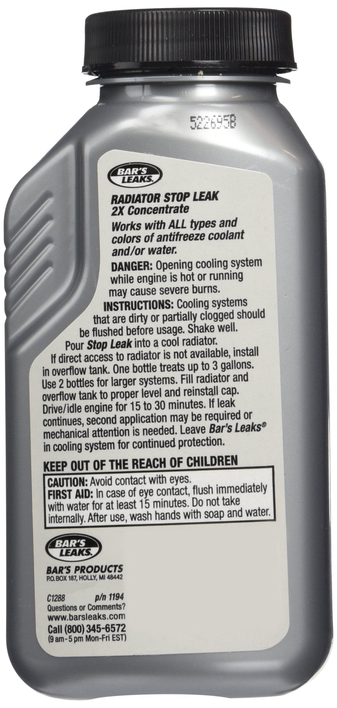 Bar'S Leaks 1194-6Pk Radiator Stop Leak (6/6Oz)