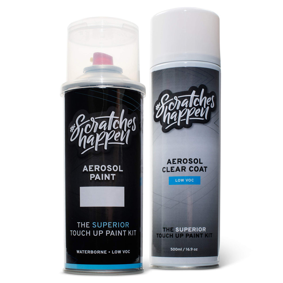 ScratchesHappen Exact-Match Touch Up Paint Kit Compatible with GMC Black Onyx/Onyx Black (WA8555/WA848/41/GBA) - Aerosol, Essent