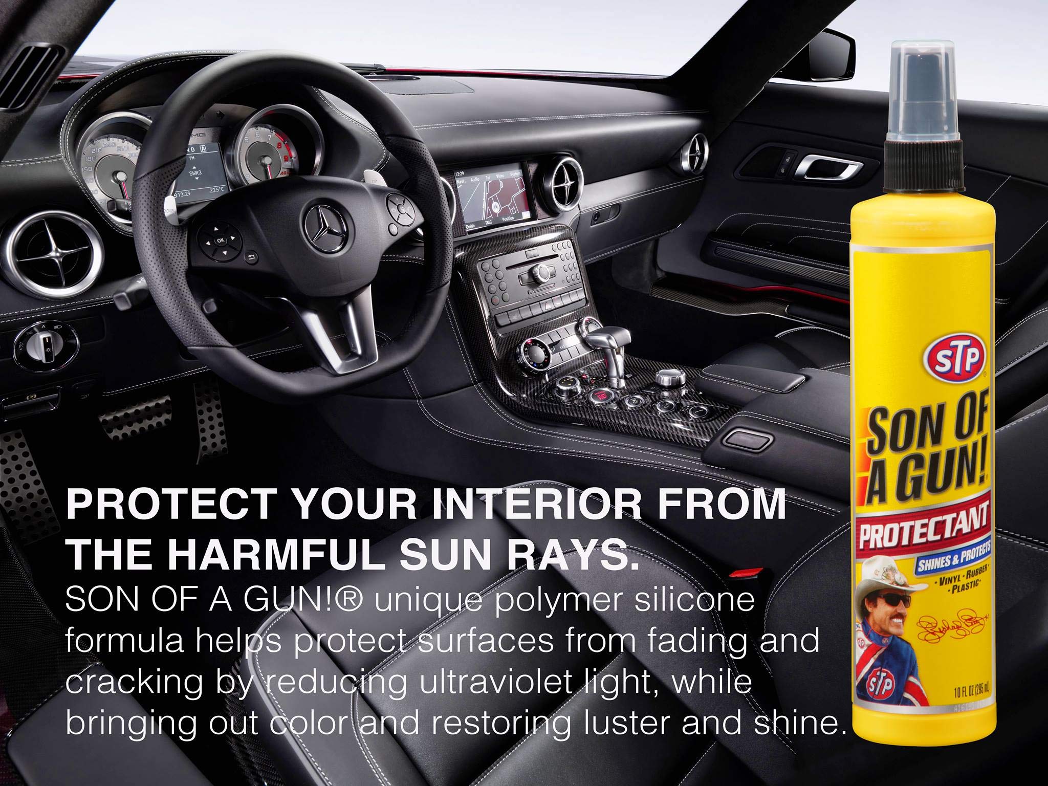 Stp Car Cleaner And Protectant For Dirt & Dust, Son Of A Gun Protectant, 10 Fl Oz, 65254