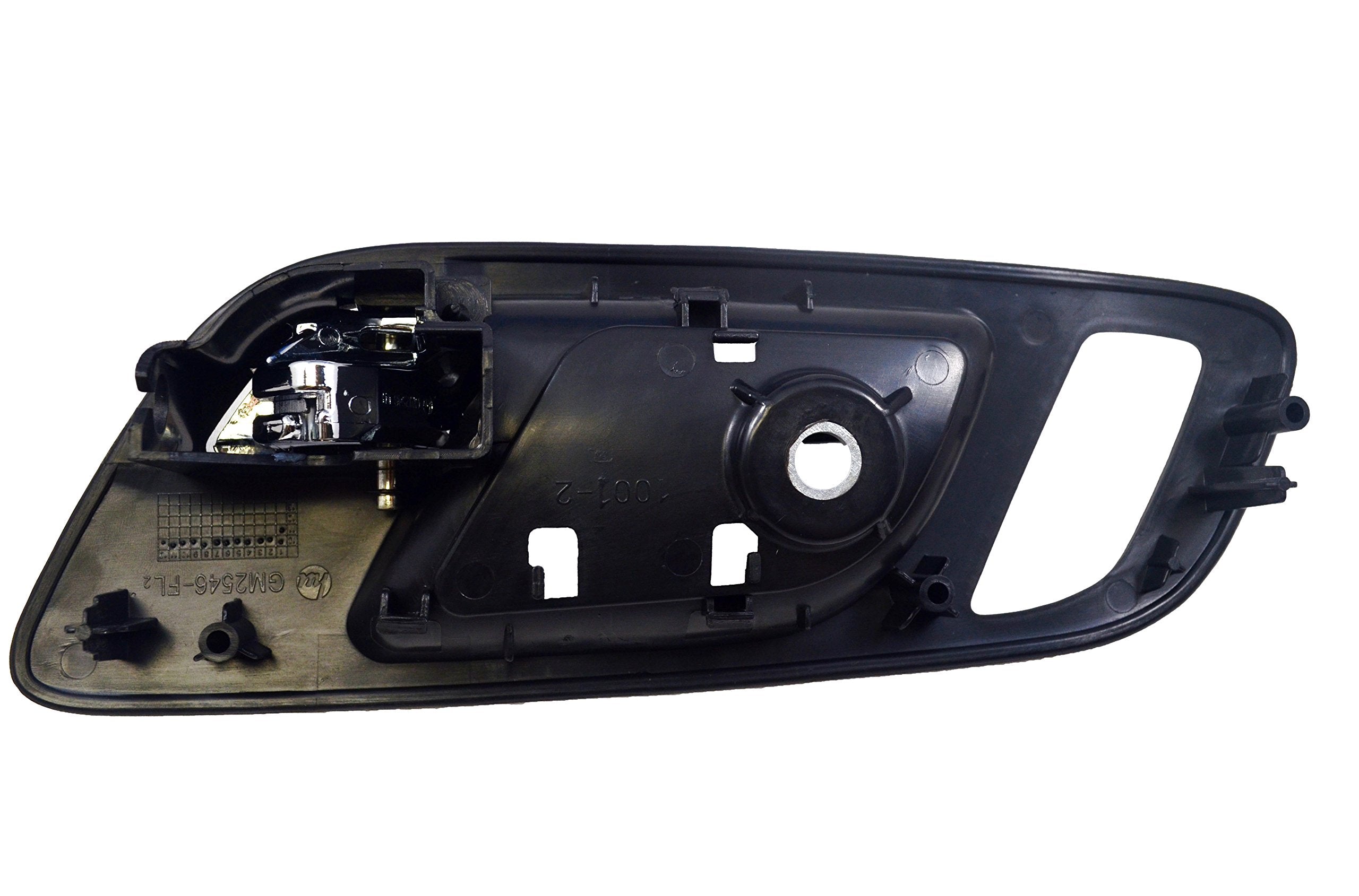 Pt Auto Warehouse Gm-2546Mafl2 - Inside Interior Inner Door Handle, Black (Ebony) Housing With Chrome Lever - With Memory And He