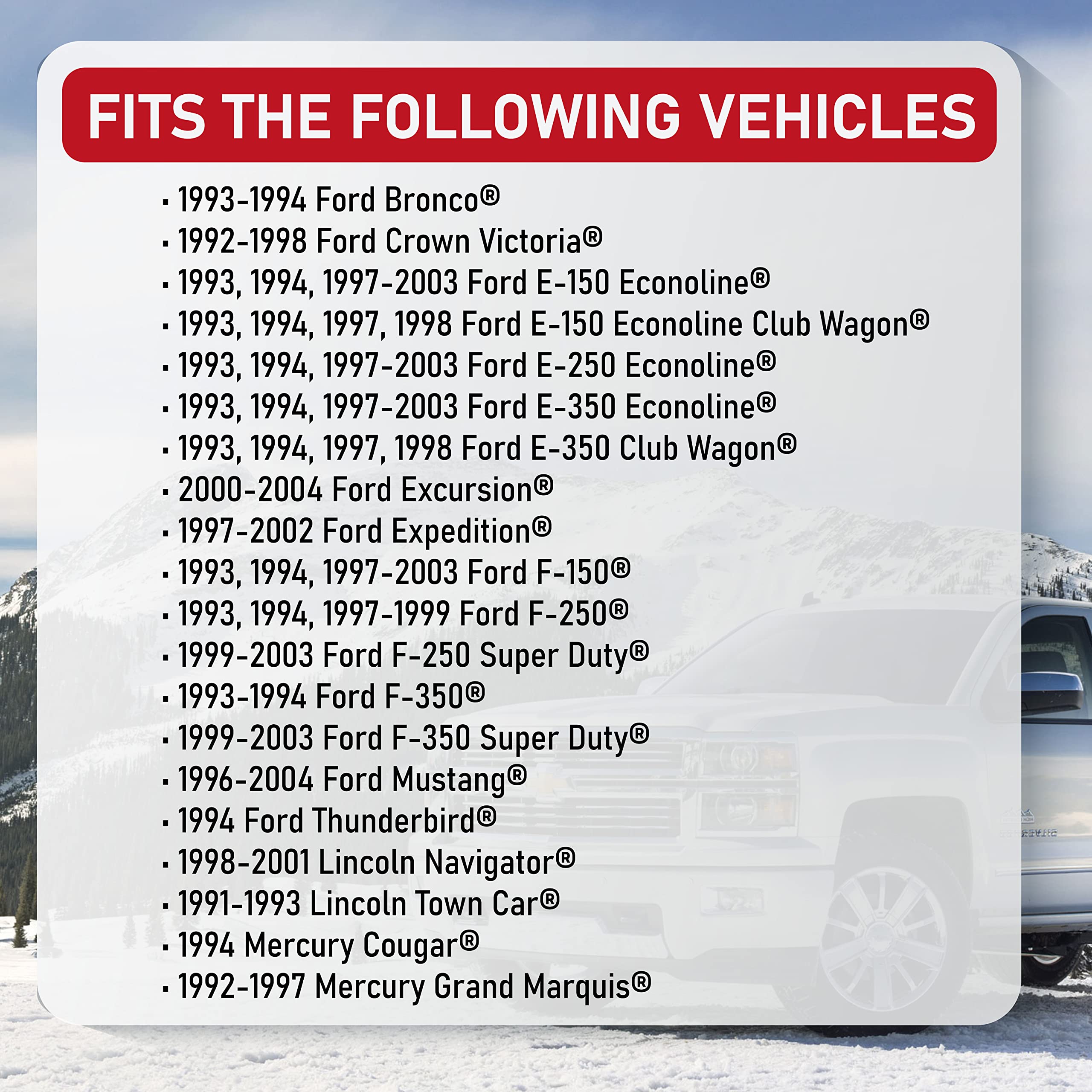 Fuel Injector Set Of 8 - Replaces Part 280150943, 0280150939, 0280150909 - Compatible With Ford, Lincoln, Mercury Vehicles - E25