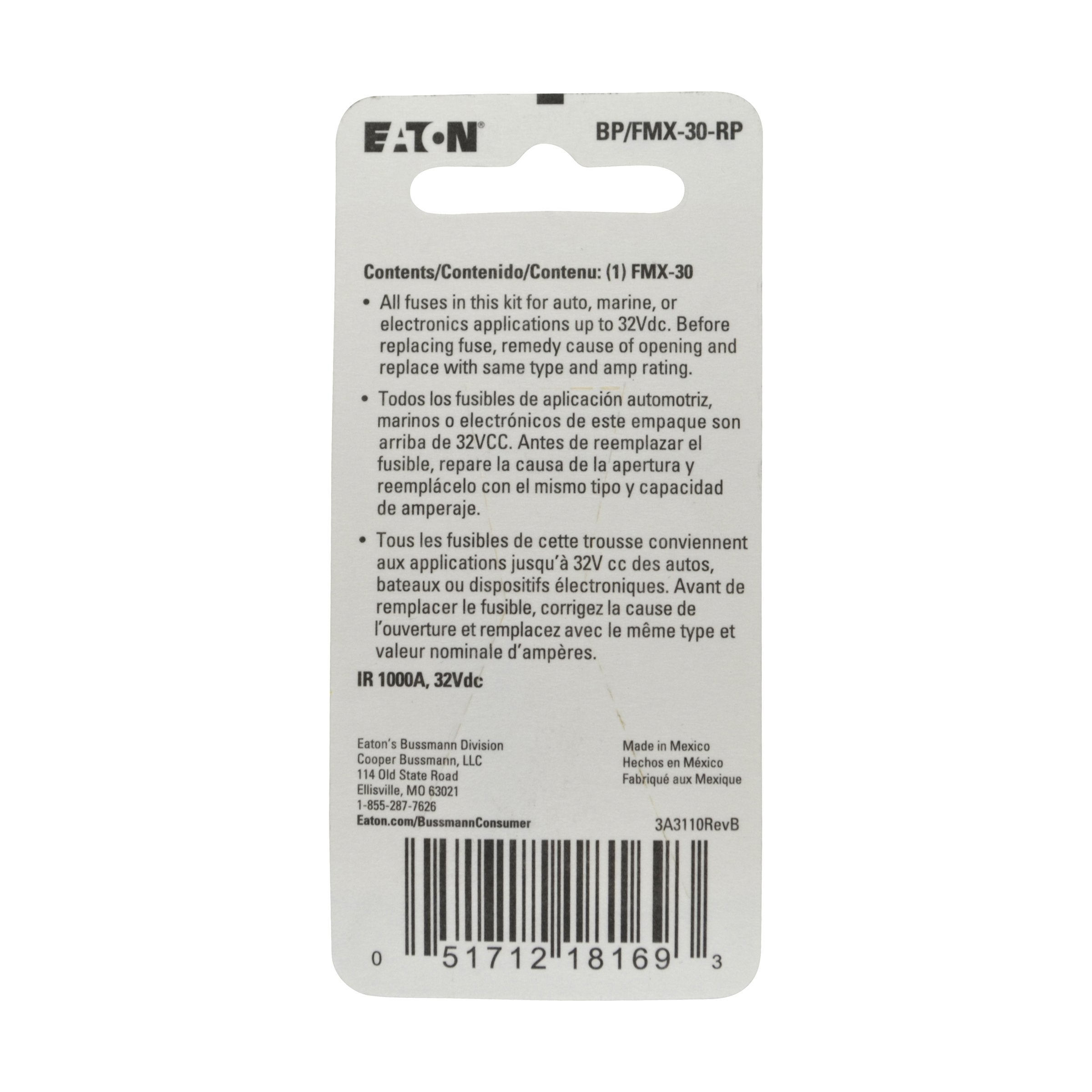 Bussmann Bp/Fmx-30 30 Amp Female Maxi Fuse