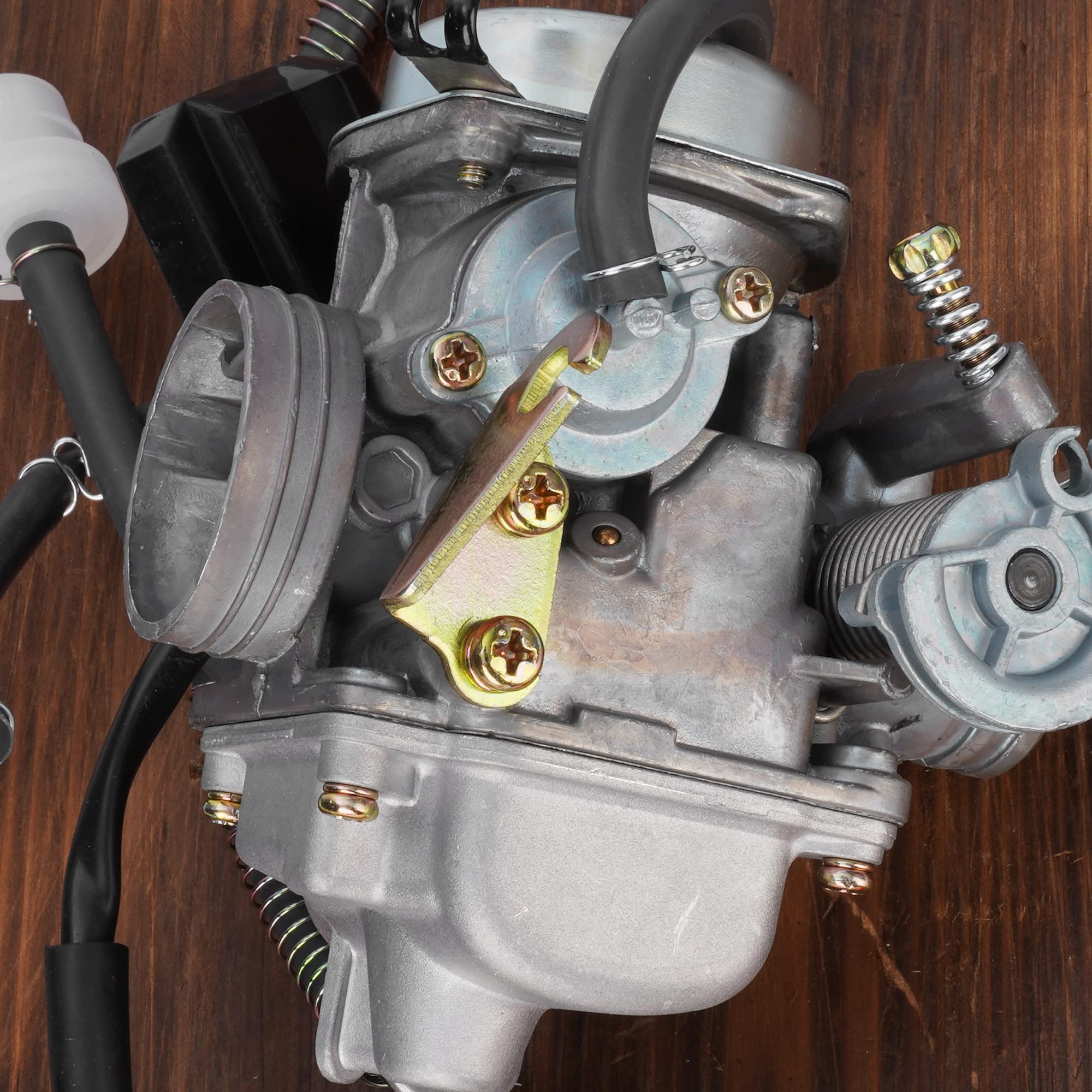 Gy6 Carburetor 24Mm Carb With Drain Line For 4-Stroke Gy6 200Cc Atv Go Karts Scooter Mopeds