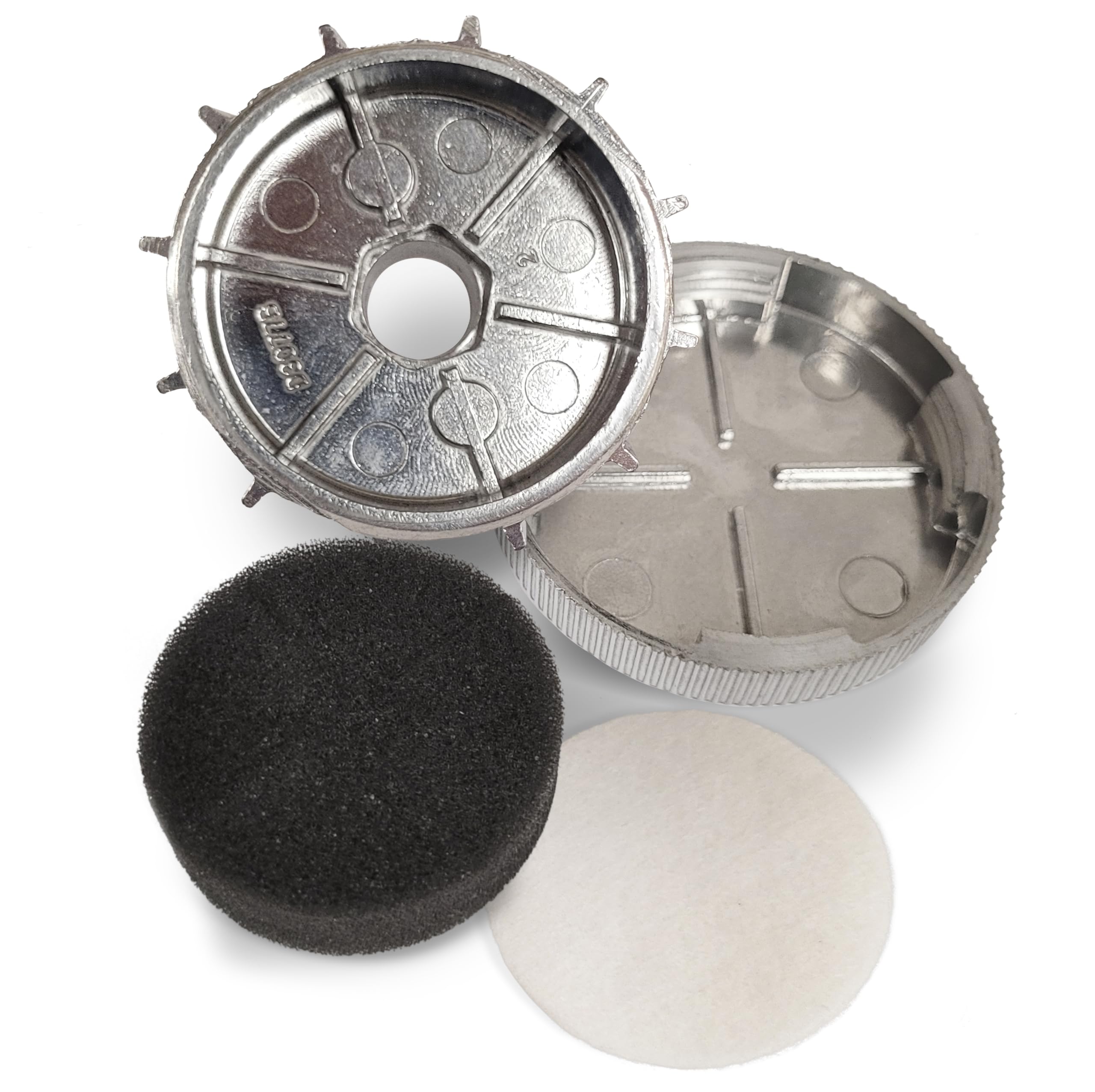 Viair 3/8&quot; NPT Intake Air Filter Muffler Assembly, Metal, Silver 92627