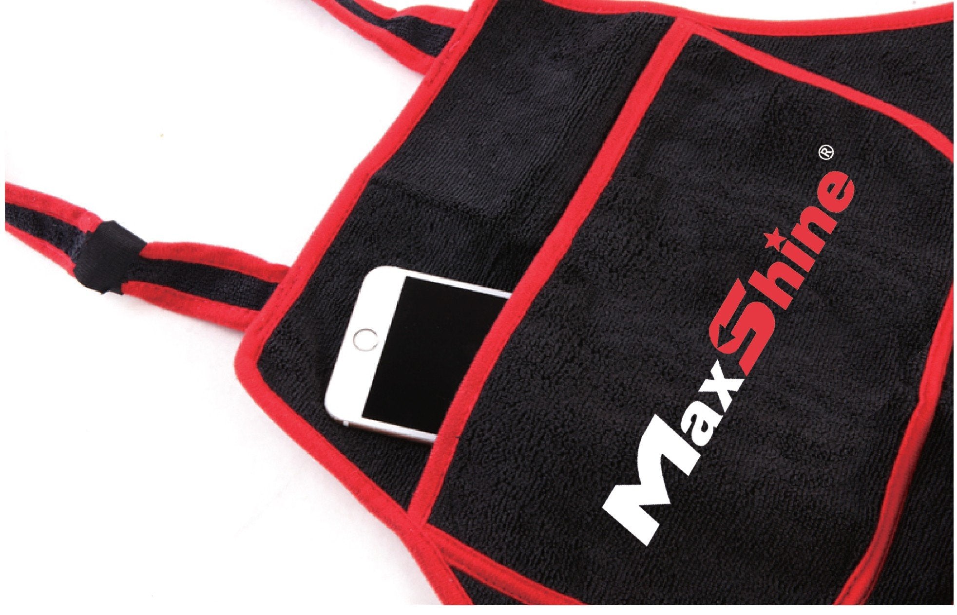 Maxshine Adjustable Microfiber Detailing Apron (330Gsm) Waterproof Cloth For Car Detailing - Wash And Reusable Detailing Apron