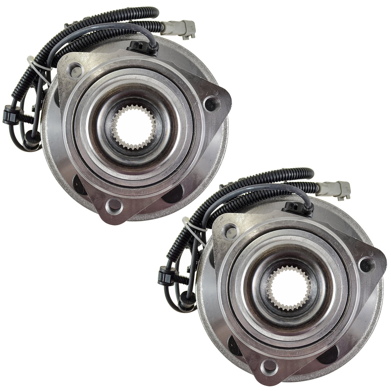 Trq Front Wheel Hub Bearings Assembly Set Compatible With 2006-2010 Jeep Commander 2005-2010 Grand Cherokee