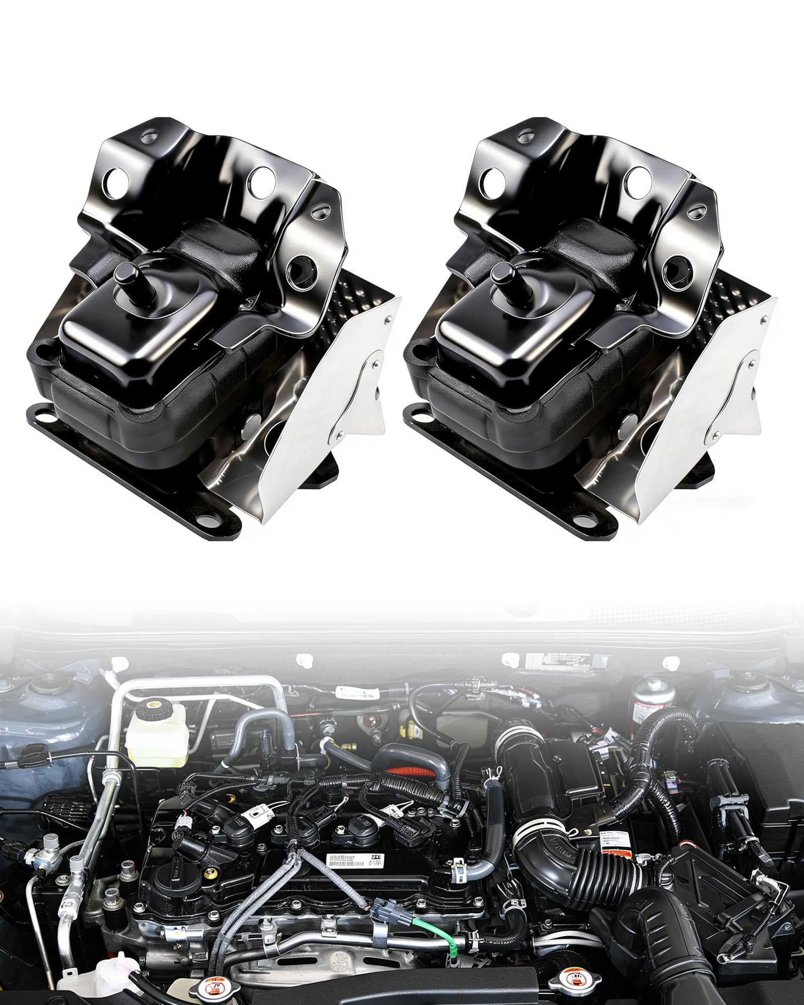 Upgrade Silverado/Sierra Engine Motor Mount, Set of 2, Durable Materials and Exact Replacement, Compatible with 2007-2014 Tahoe 