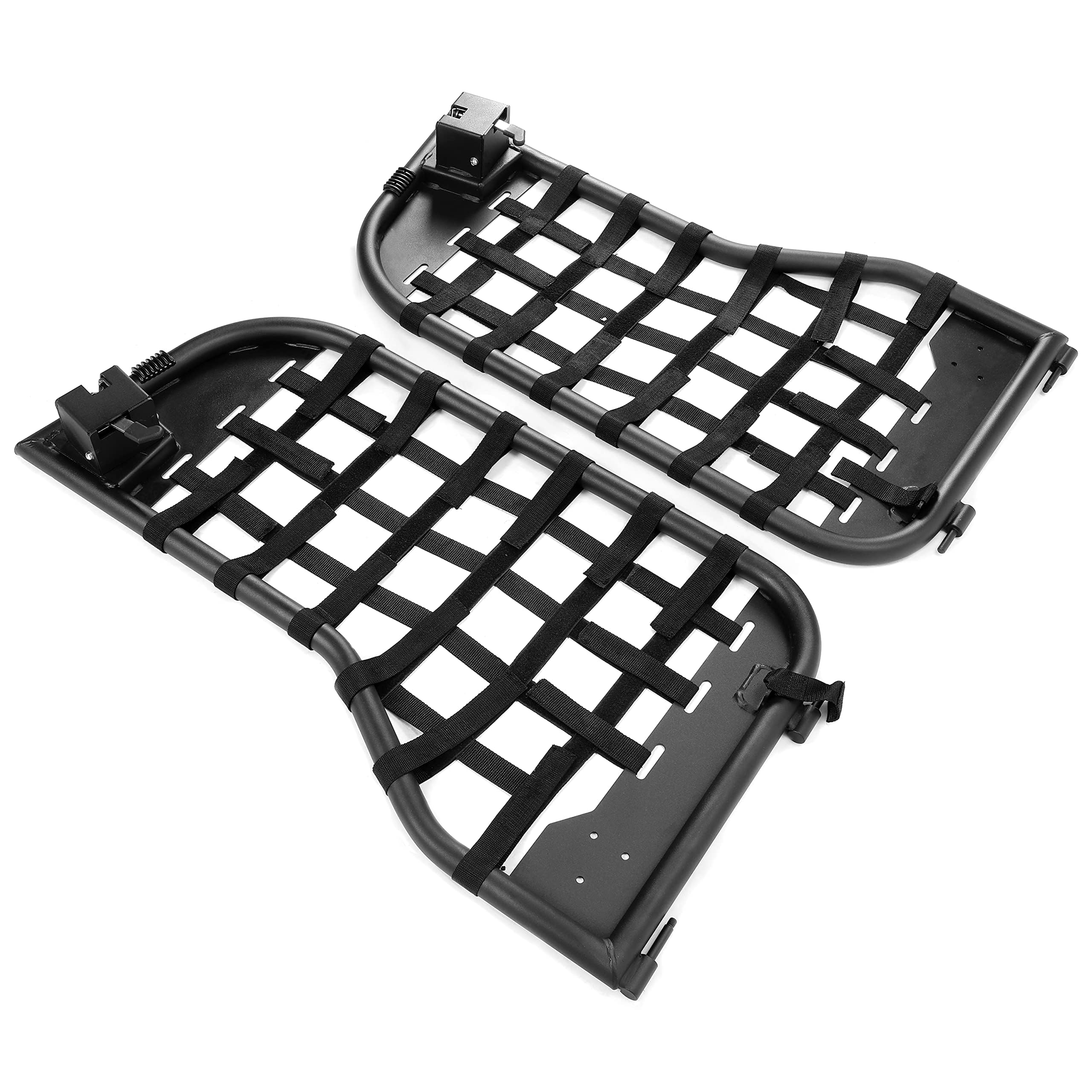 HECASA PAIR(2 Doors) Steel Tubular Door with Side Mirror Fits for Jeep Wrangler CJ7/YJ 1976-1995