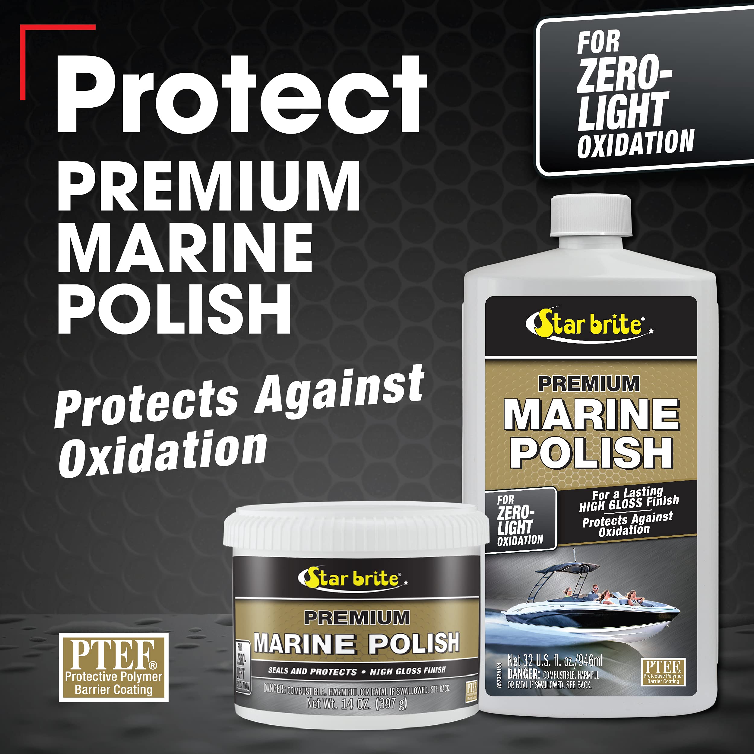 Star Brite Premium Marine Polish - Maximum Uv Protection & High Gloss Finish - Uv Inhibitors Stop Fading, Chalking & Oxidation W