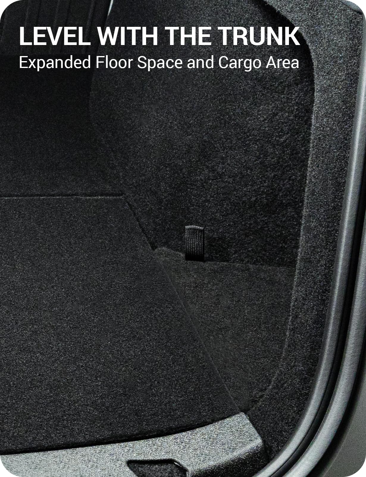 Basenor 2025 2026 Tesla Model Y Trunk Storage Bins, Trunk Organizer With Carpeted Lid, Rear Trunk Side Storage Box For Model Y R