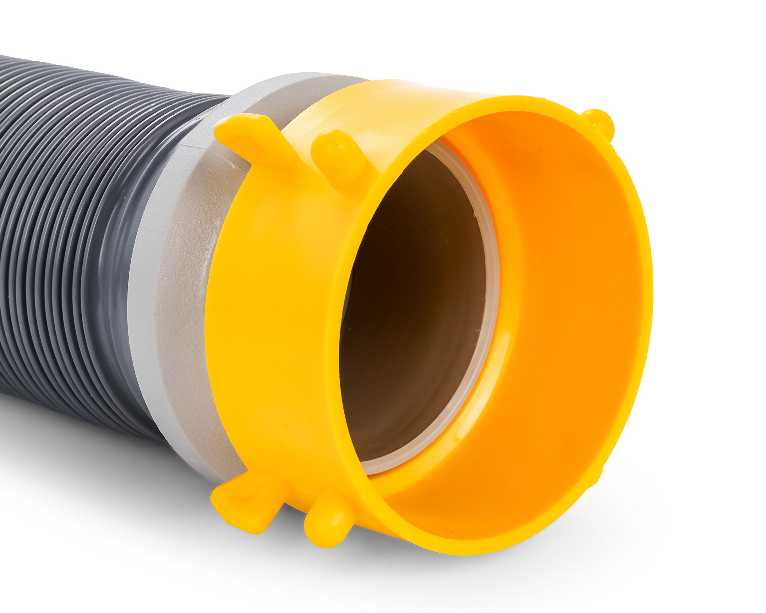 Camco 39665 Deluxe 10' Sewer Hose Extension - Heavy Duty Design With Swivel Fittings, Easy To Use And Compresses For Simple Stor