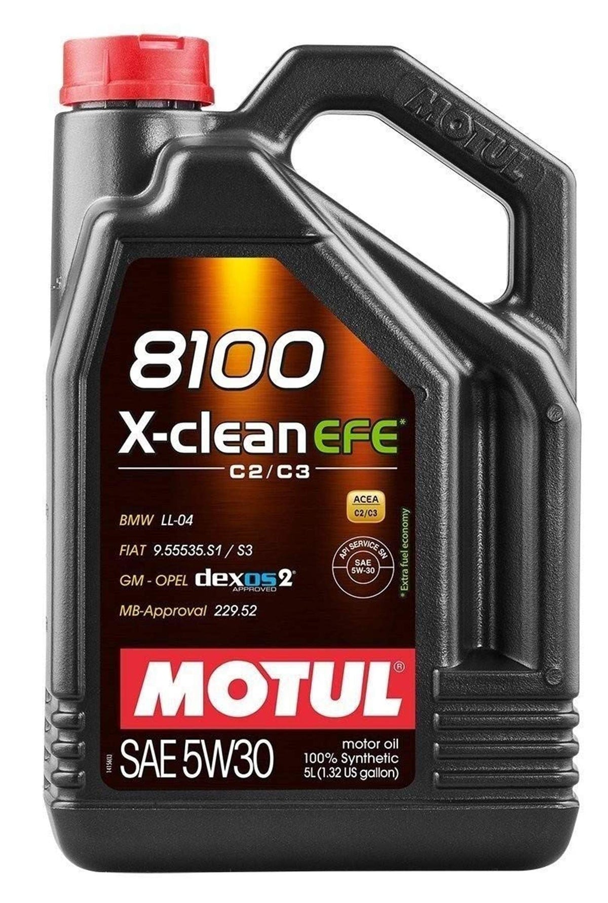 Motul 107206 8100 5W30 X-Clean Efe Synthetic Engine Oil-Ll04-229.51-502 00-505 00-5-Liter, 169.05 Fluid_Ounces
