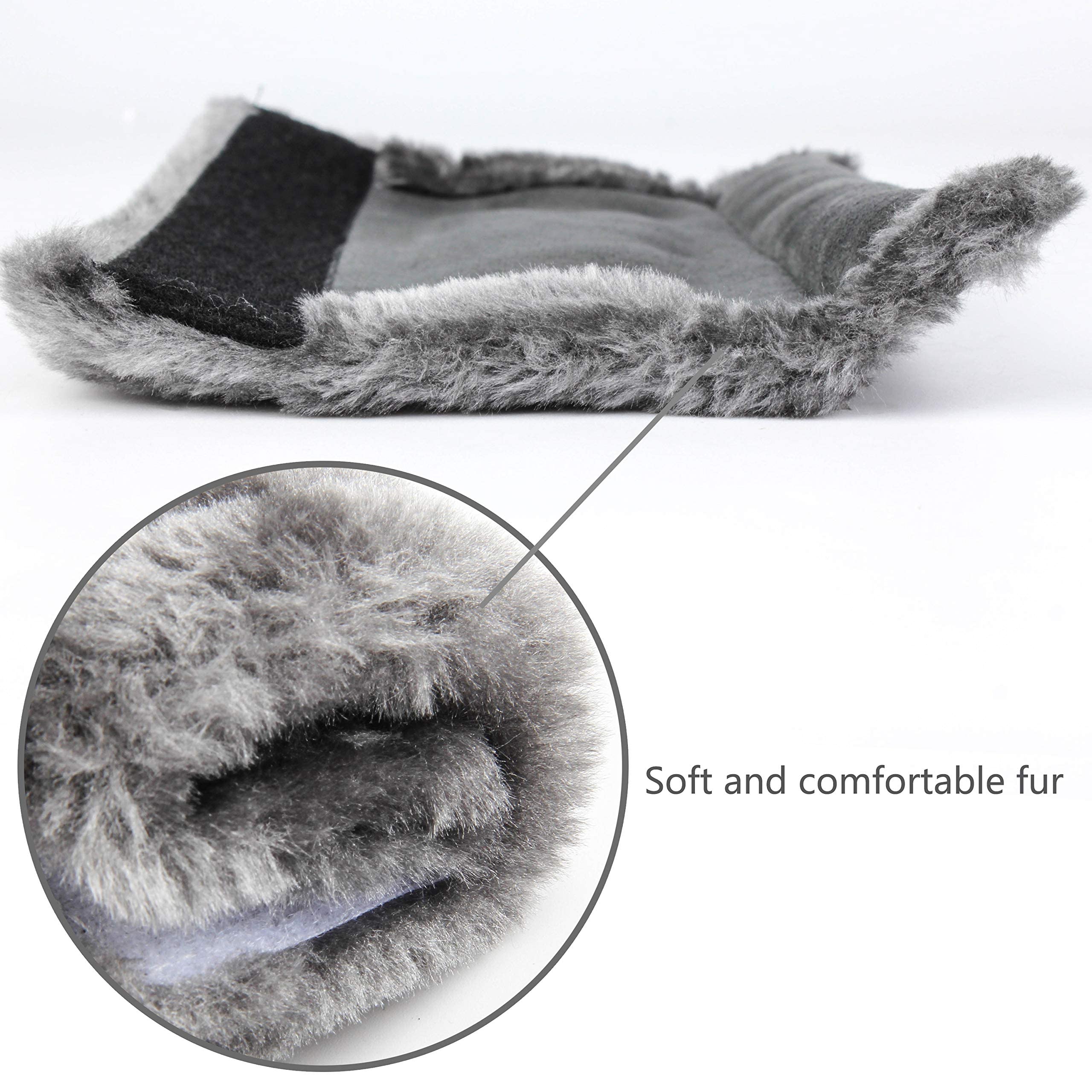 Moonet 2 Packs Car Seatbelt Covers Shoulder Pad For More Comfortable Driving, Universal Seat Belt Cover For Handbag Camera Backpack Straps, Soft Faux Sheepskin Wool Seat Belt Cushion (Gray)
