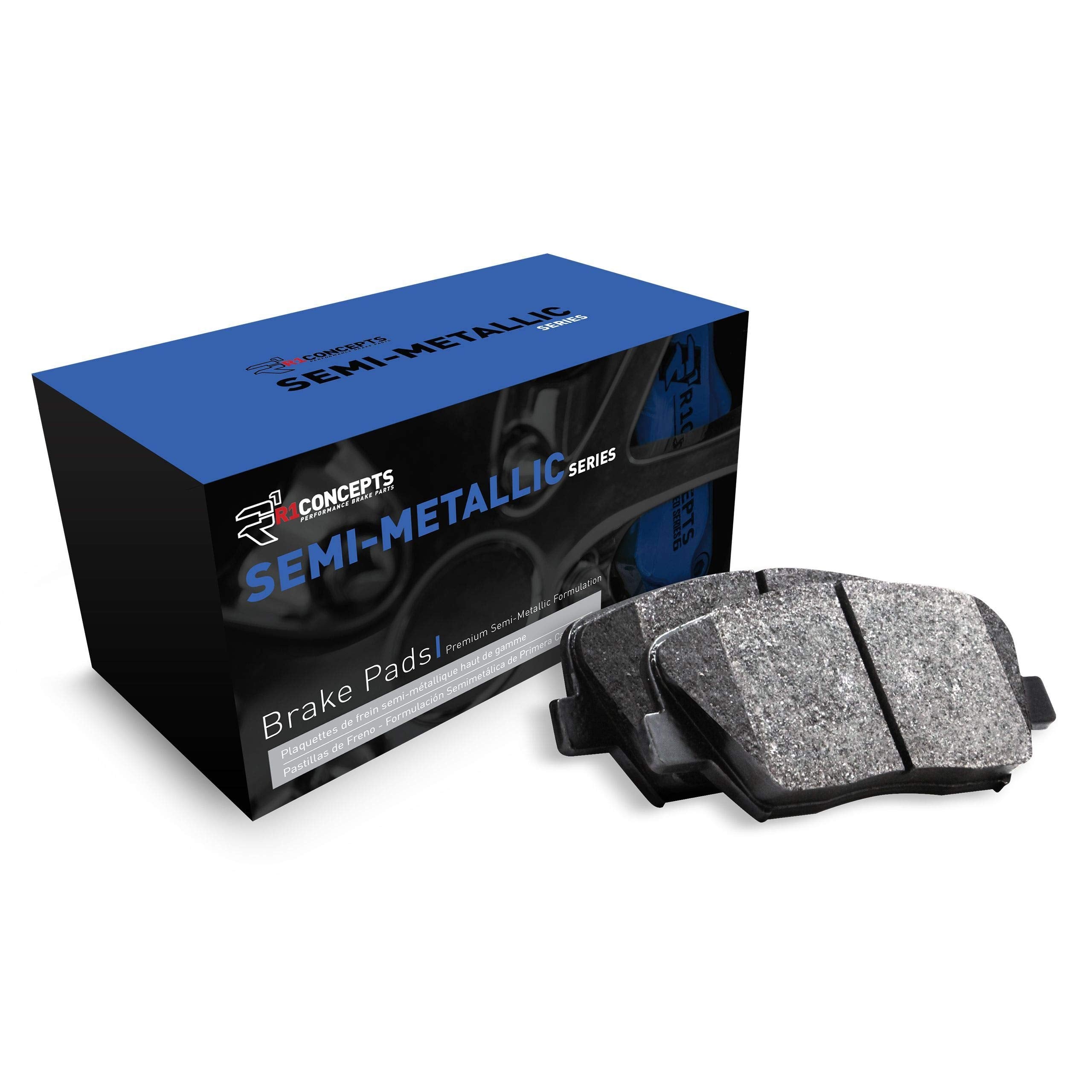 R1 Concepts Rear Semi-Metallic Series Brake Pads 2311-1427-00| Fits 2010-2012 Land Rover Range Rover, 2010-2013 Land Rover Range