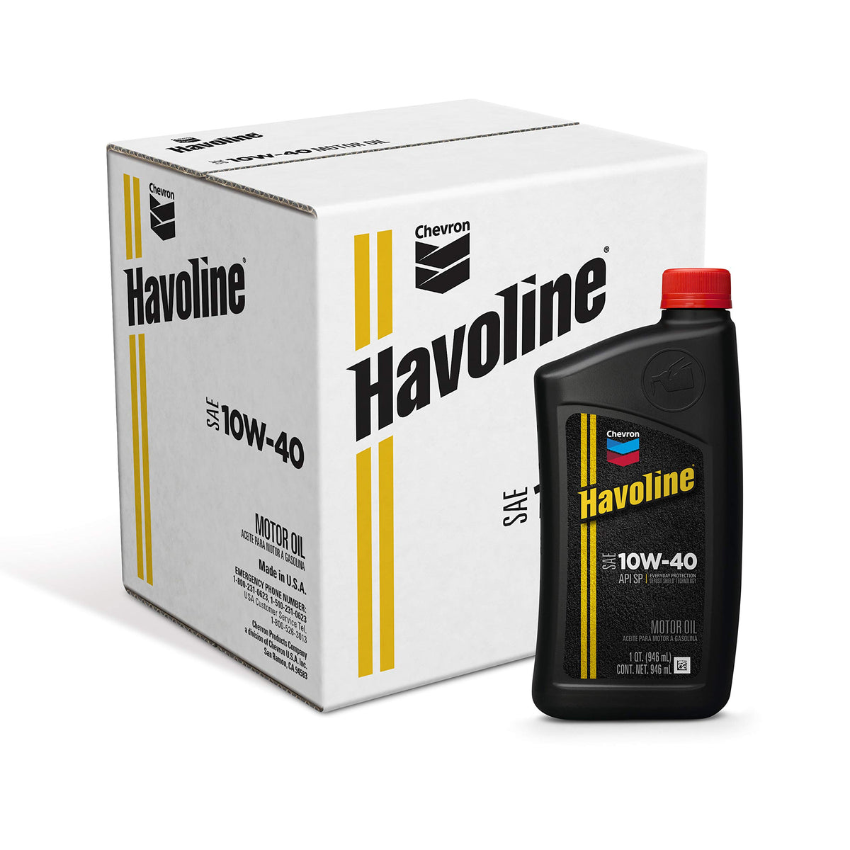 Havoline (223396481-12Pk 10W-40 Motor Oil - 1 Qt. (Pack Of 12)
