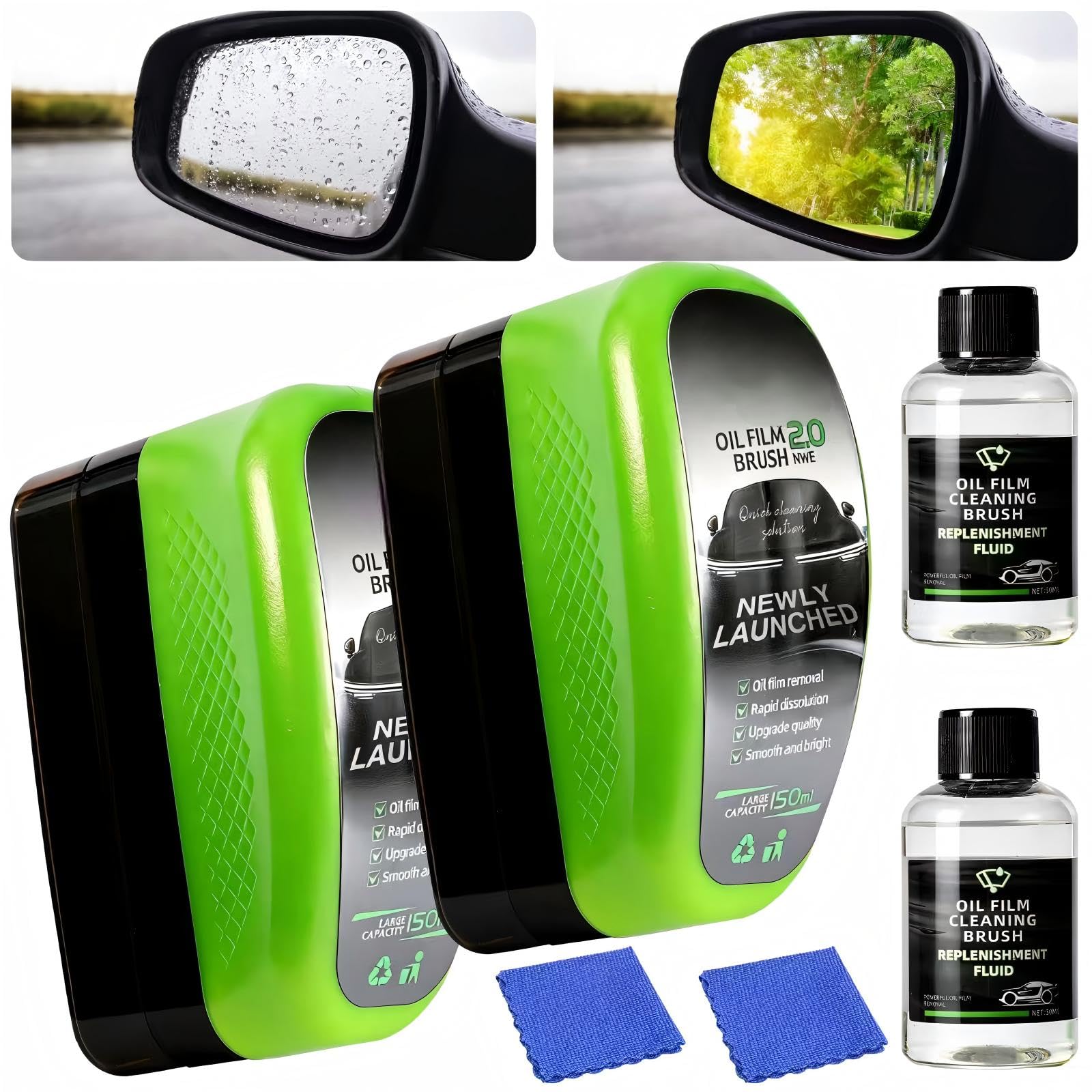 COPFASTOK 2.0 Oil Film Cleaning Brush for Car Windshield, 2026 New Glass Cleaning Board with Liquid Release, Removes Smudges & R